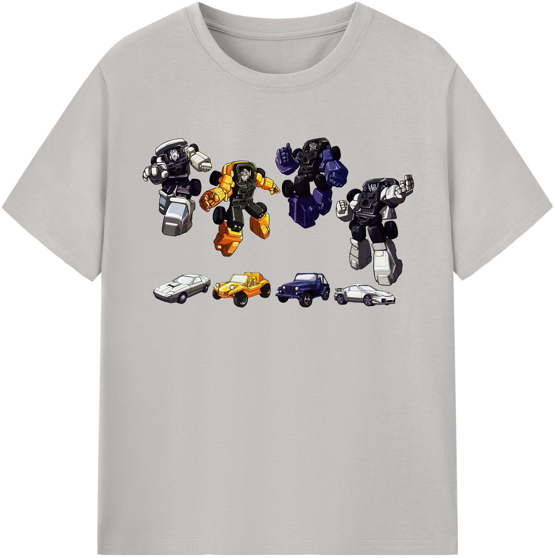 （画像用） Transformers トランスフォーマー レディースカジュアルプリントTシャツ（綿100％）