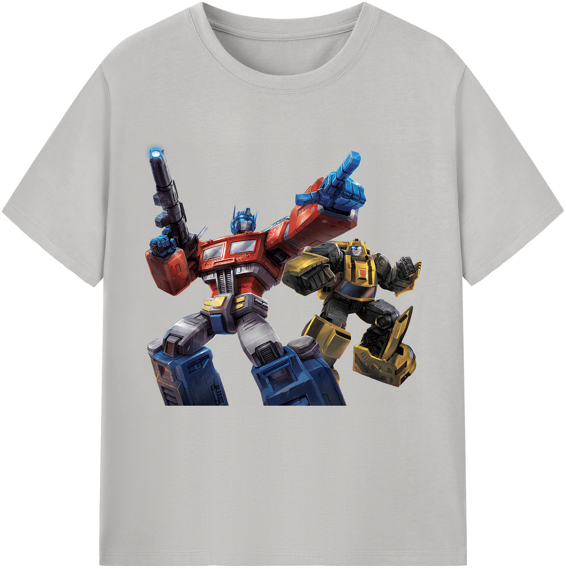 （画像用） Transformers トランスフォーマー レディースカジュアルプリントTシャツ（綿100％）