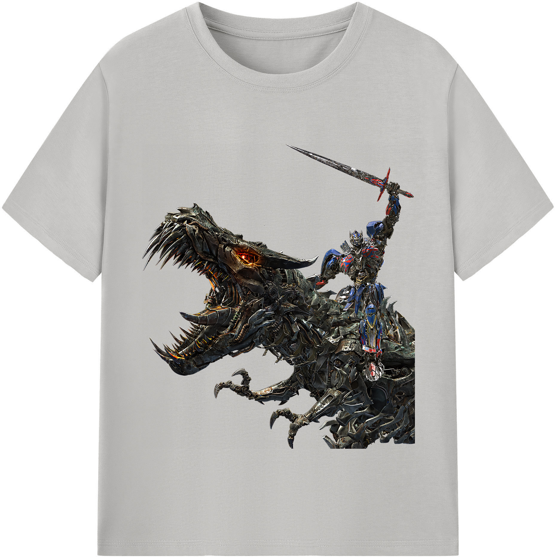 （画像用） Transformers トランスフォーマー レディースカジュアルプリントTシャツ（綿100％）