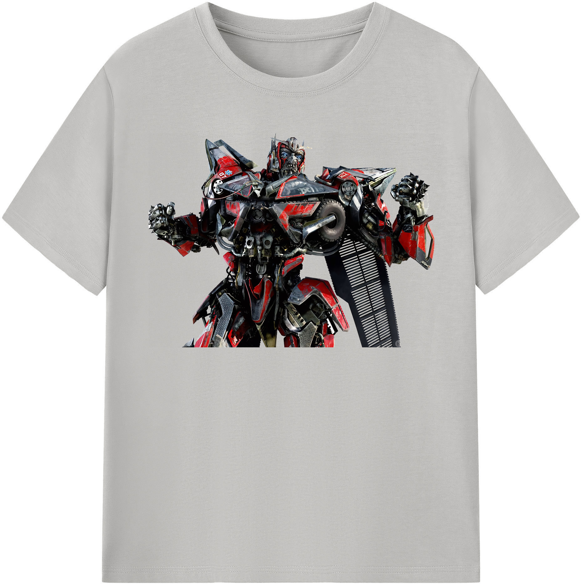 （画像用） Transformers トランスフォーマー レディースカジュアルプリントTシャツ（綿100％）