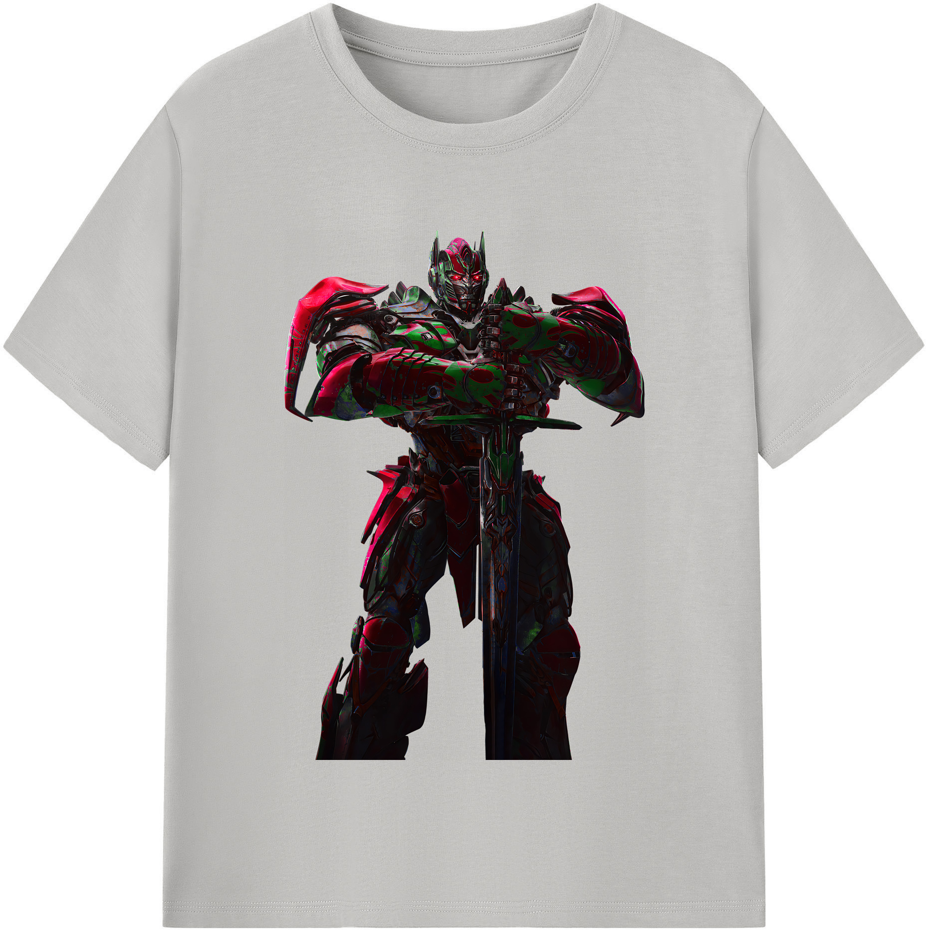 （画像用） Transformers トランスフォーマー レディースカジュアルプリントTシャツ（綿100％）