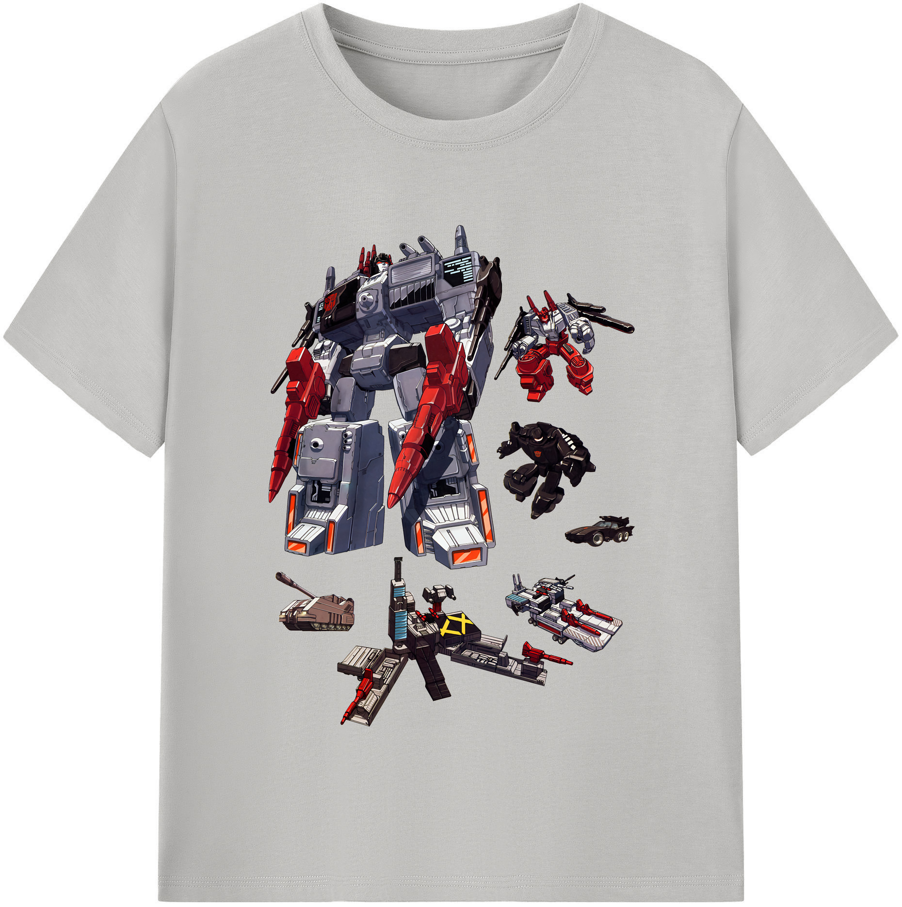 （画像用） Transformers トランスフォーマー レディースカジュアルプリントTシャツ（綿100％）