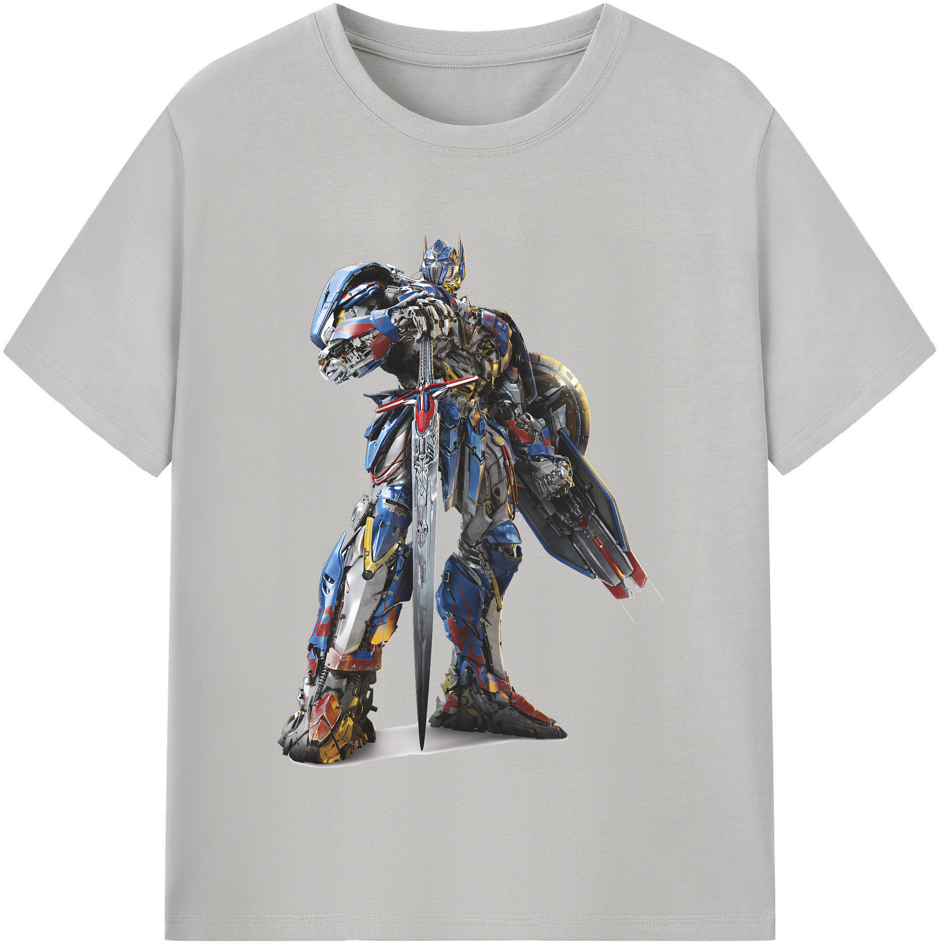 （画像用） Transformers トランスフォーマー レディースカジュアルプリントTシャツ（綿100％）