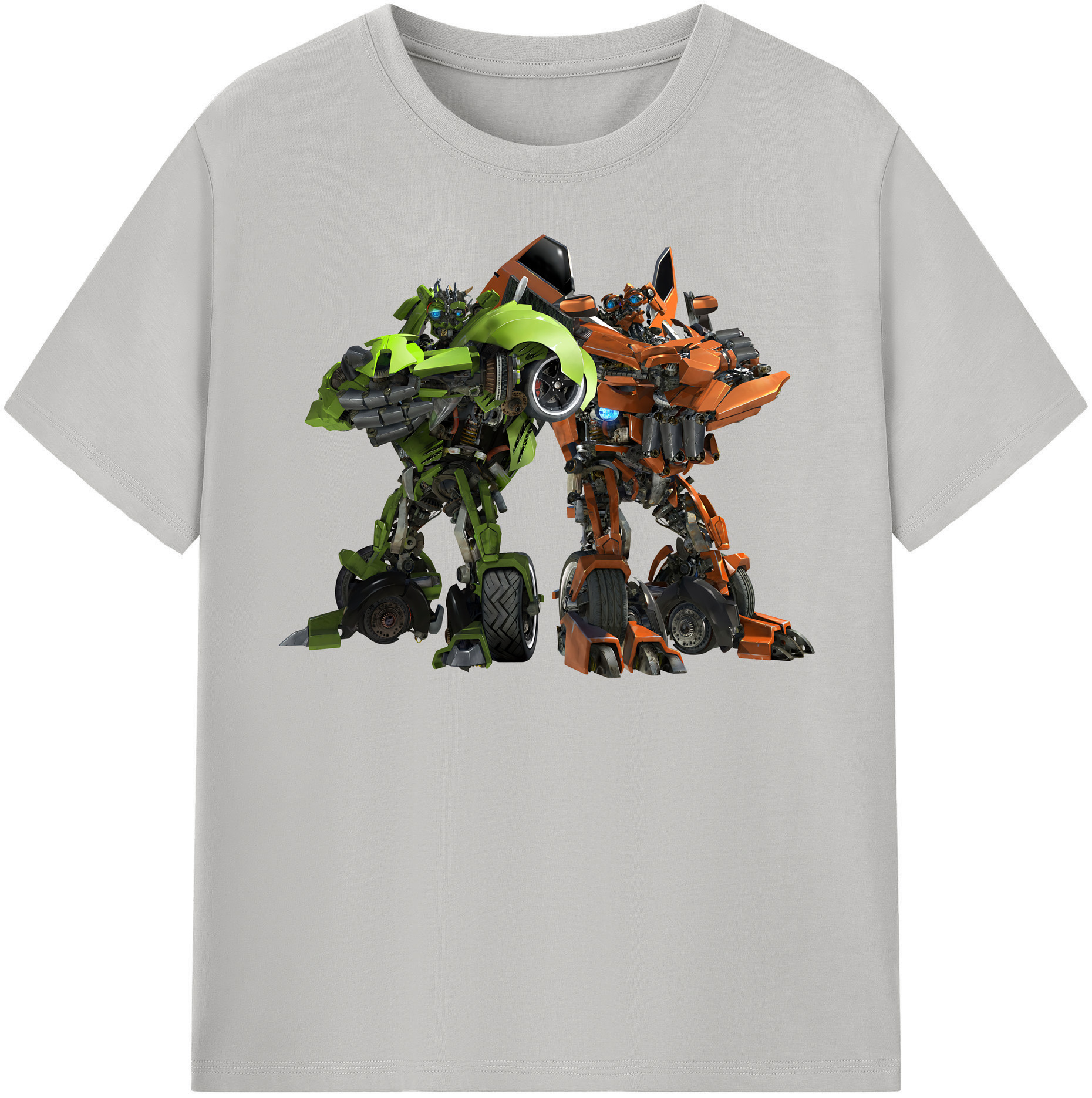 （画像用） Transformers トランスフォーマー レディースカジュアルプリントTシャツ（綿100％）