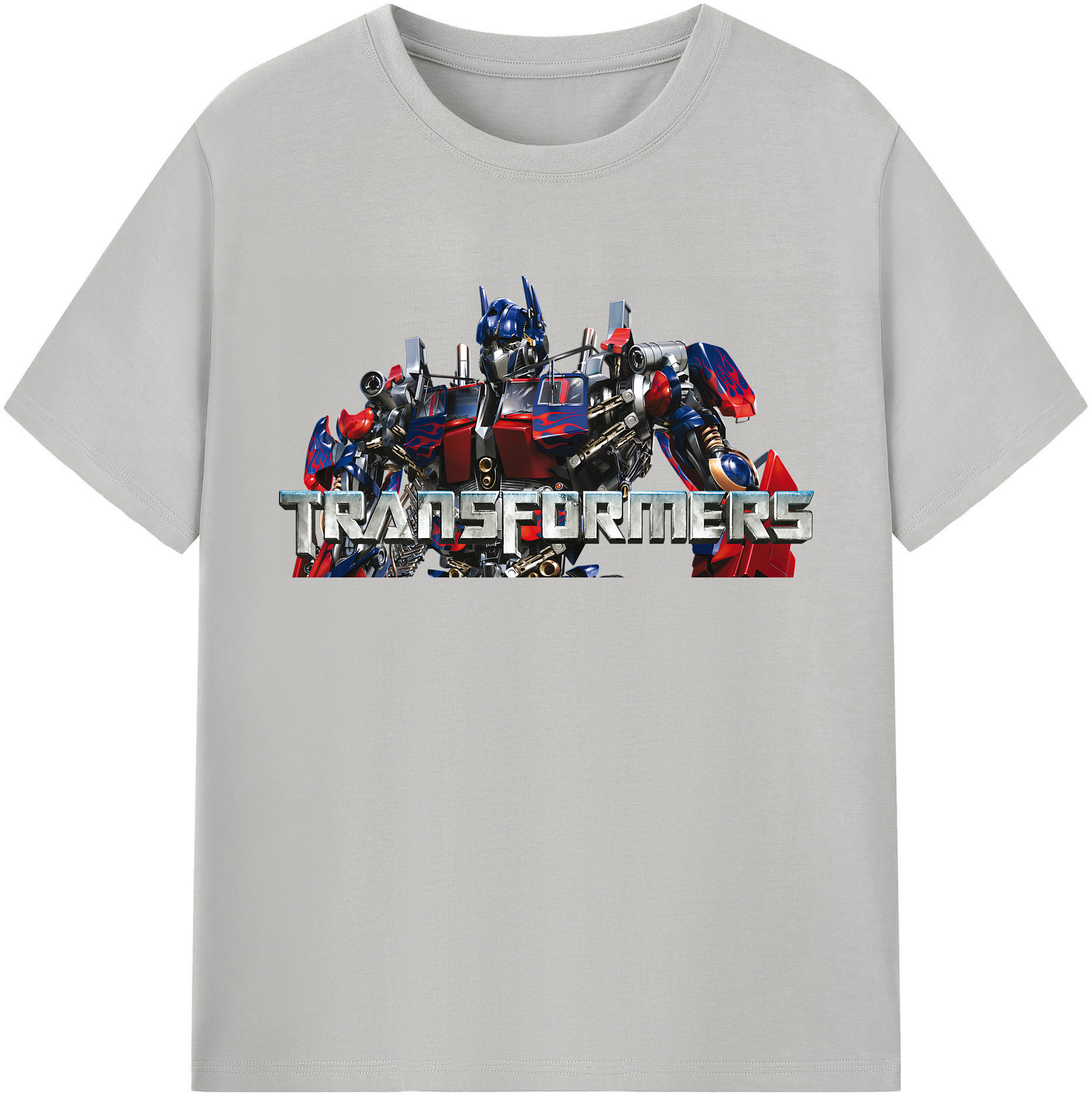 （画像用） Transformers トランスフォーマー レディースカジュアルプリントTシャツ（綿100％）