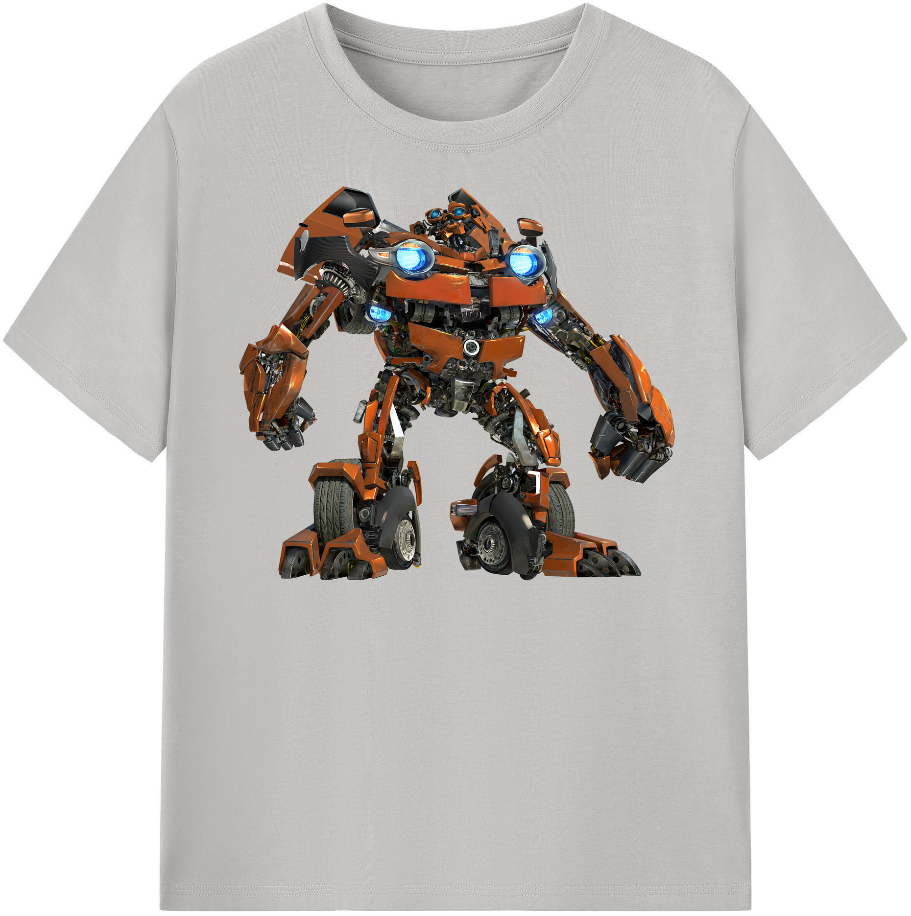 （画像用） Transformers トランスフォーマー レディースカジュアルプリントTシャツ（綿100％）