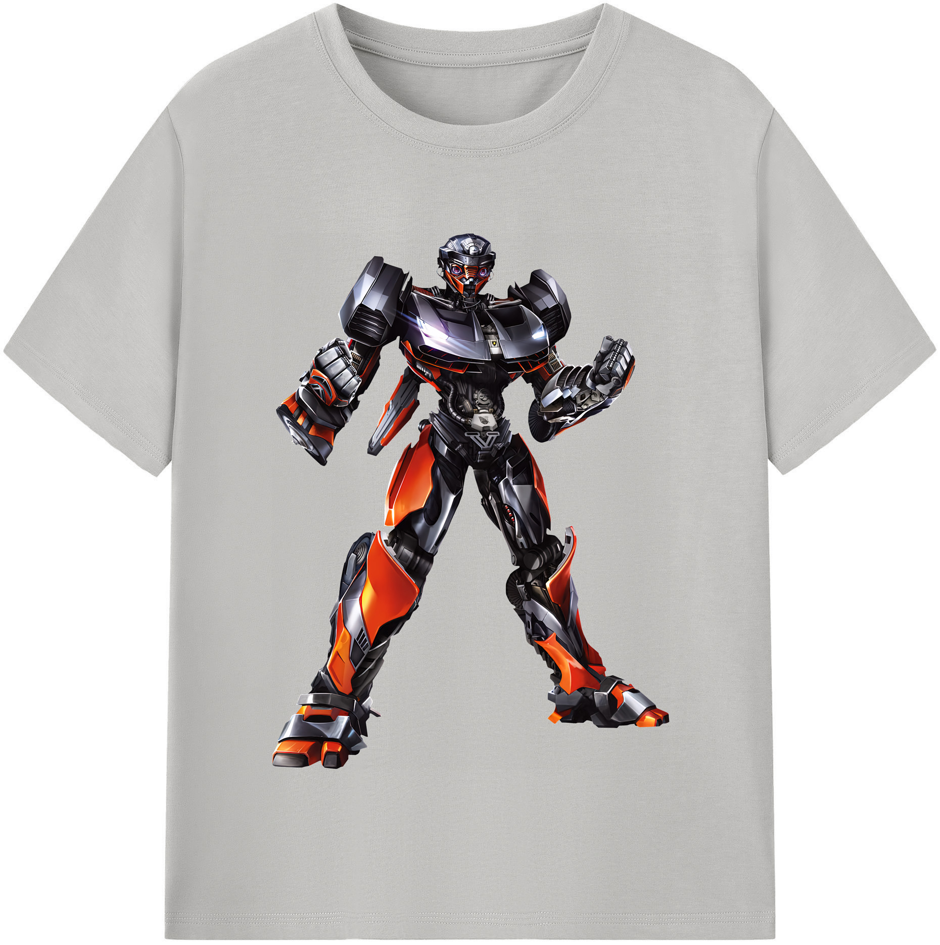 （画像用） Transformers トランスフォーマー レディースカジュアルプリントTシャツ（綿100％）