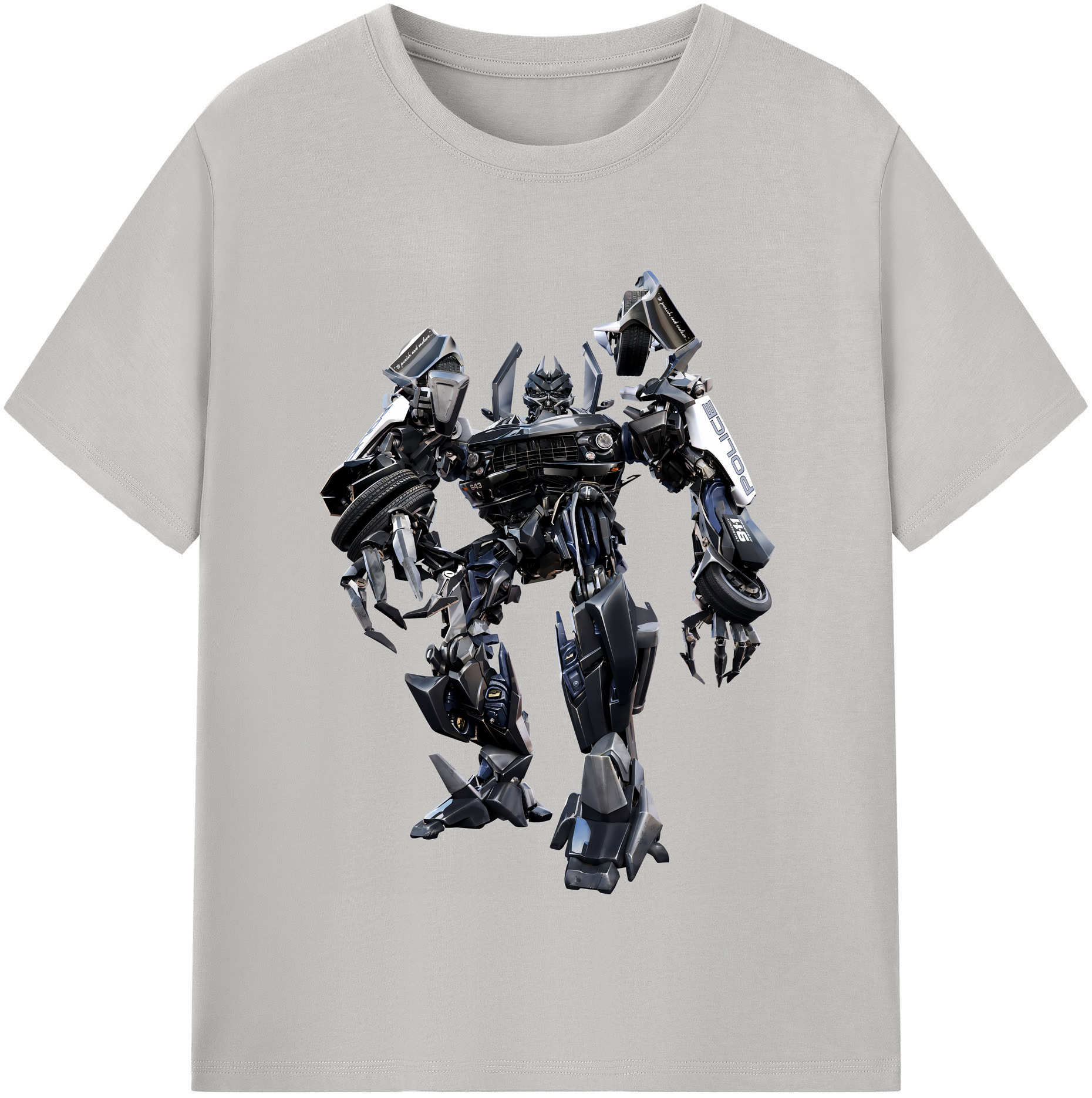 （画像用） Transformers トランスフォーマー レディースカジュアルプリントTシャツ（綿100％）