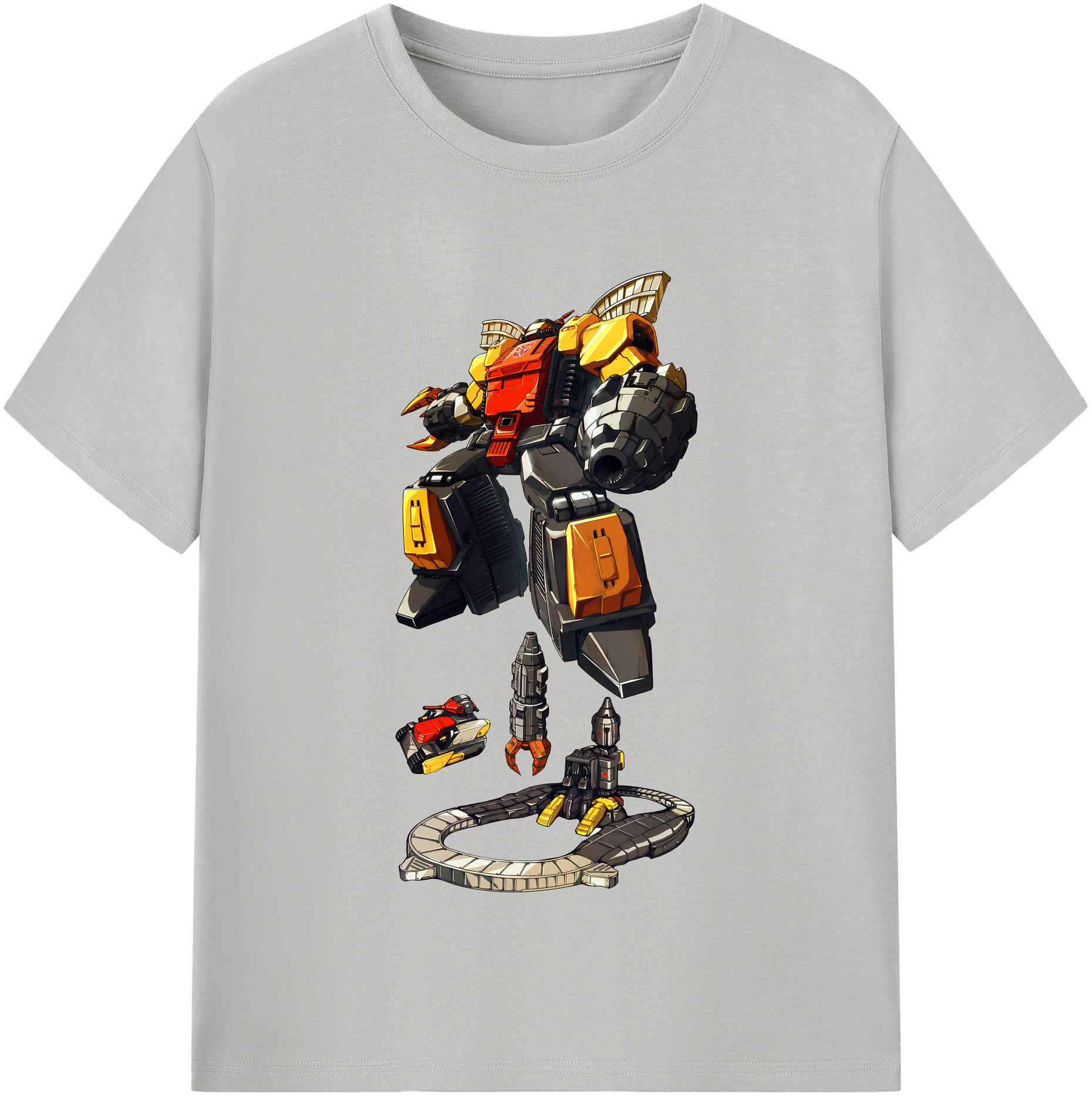 （画像用） Transformers トランスフォーマー レディースカジュアルプリントTシャツ（綿100％）