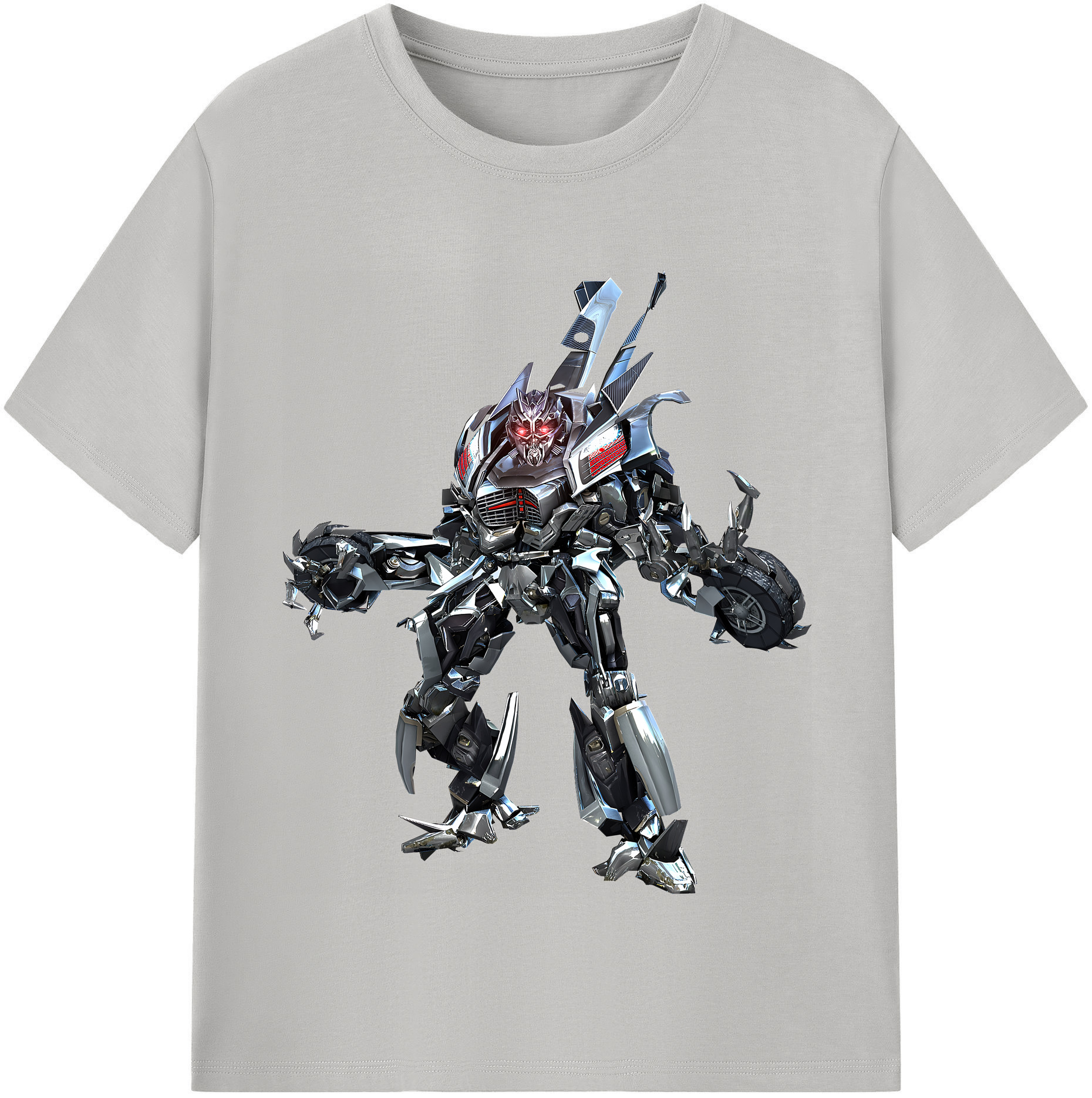 （画像用） Transformers トランスフォーマー レディースカジュアルプリントTシャツ（綿100％）
