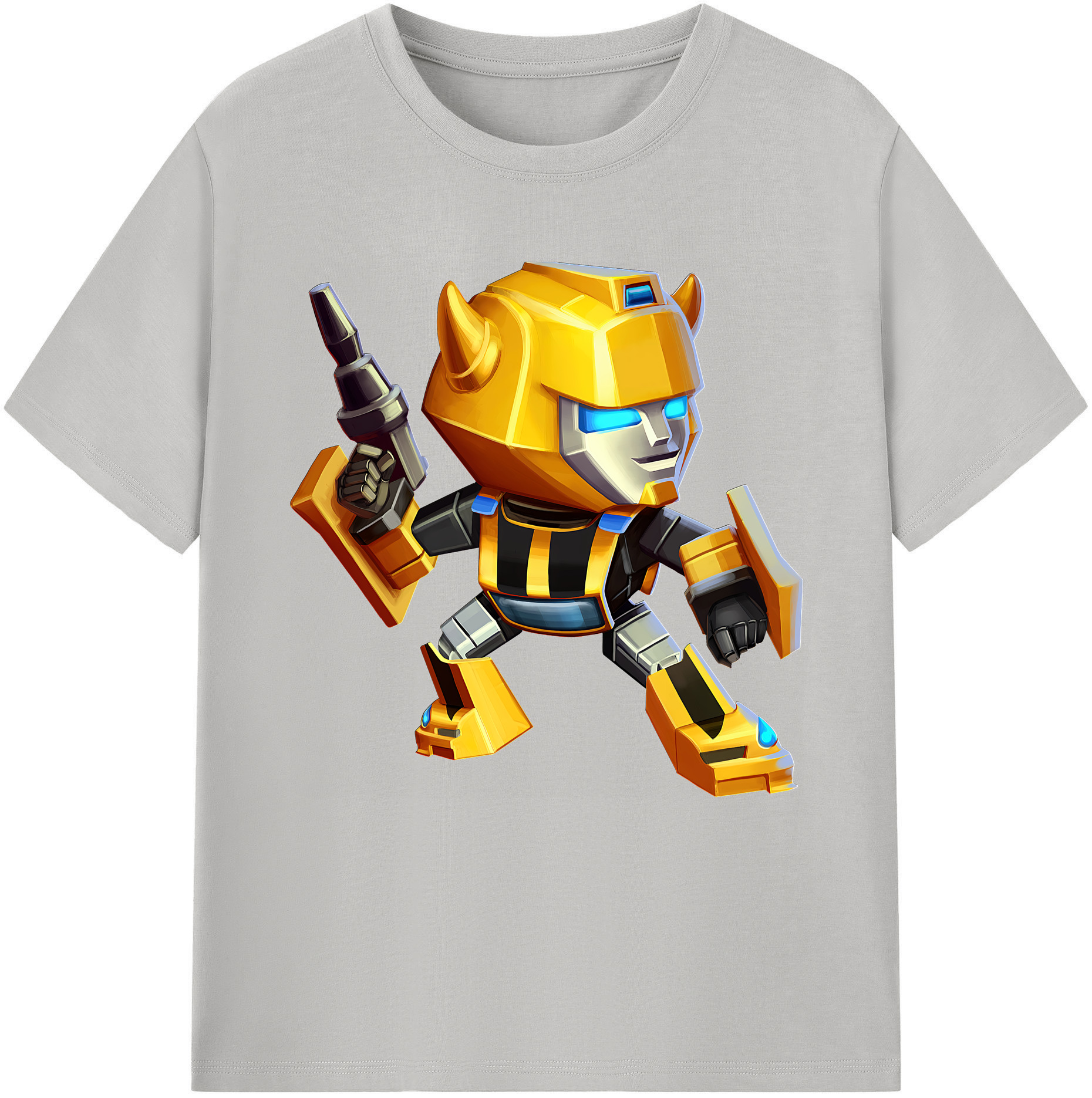 （画像用） Transformers トランスフォーマー レディースカジュアルプリントTシャツ（綿100％）