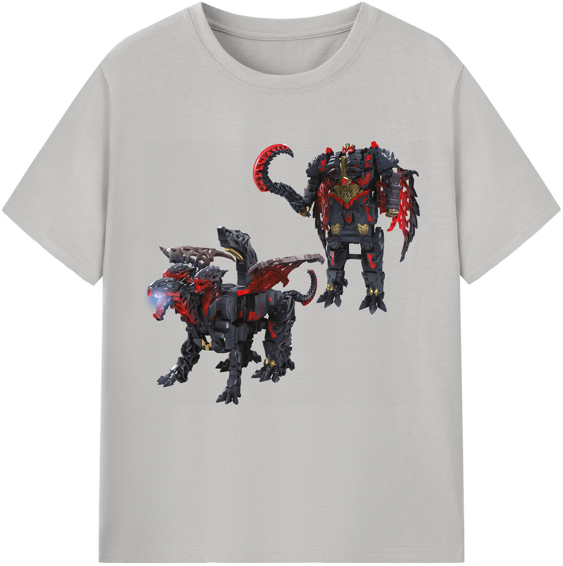 （画像用） Transformers トランスフォーマー レディースカジュアルプリントTシャツ（綿100％）