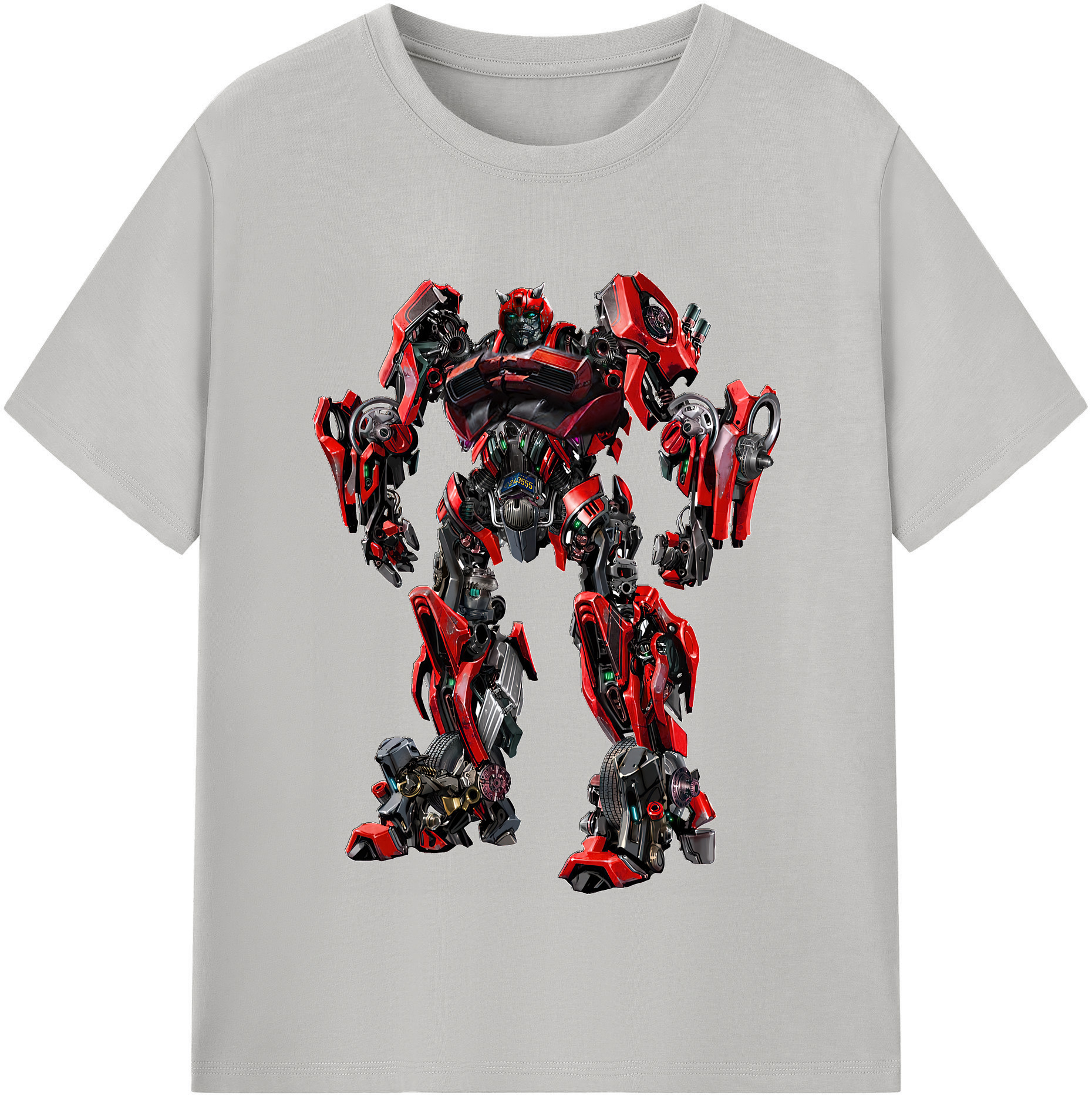 （画像用） Transformers トランスフォーマー レディースカジュアルプリントTシャツ（綿100％）