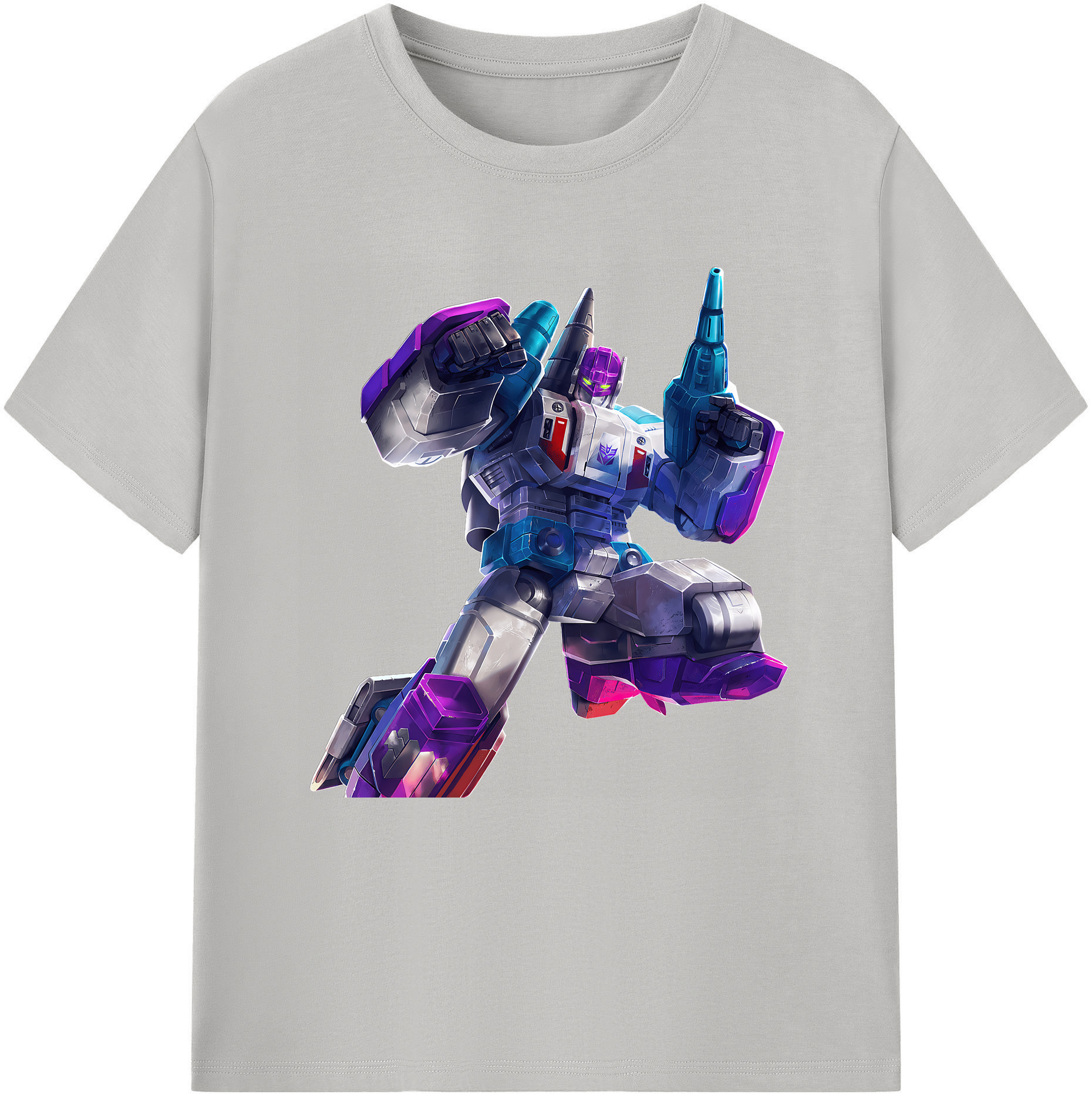 （画像用） Transformers トランスフォーマー レディースカジュアルプリントTシャツ（綿100％）