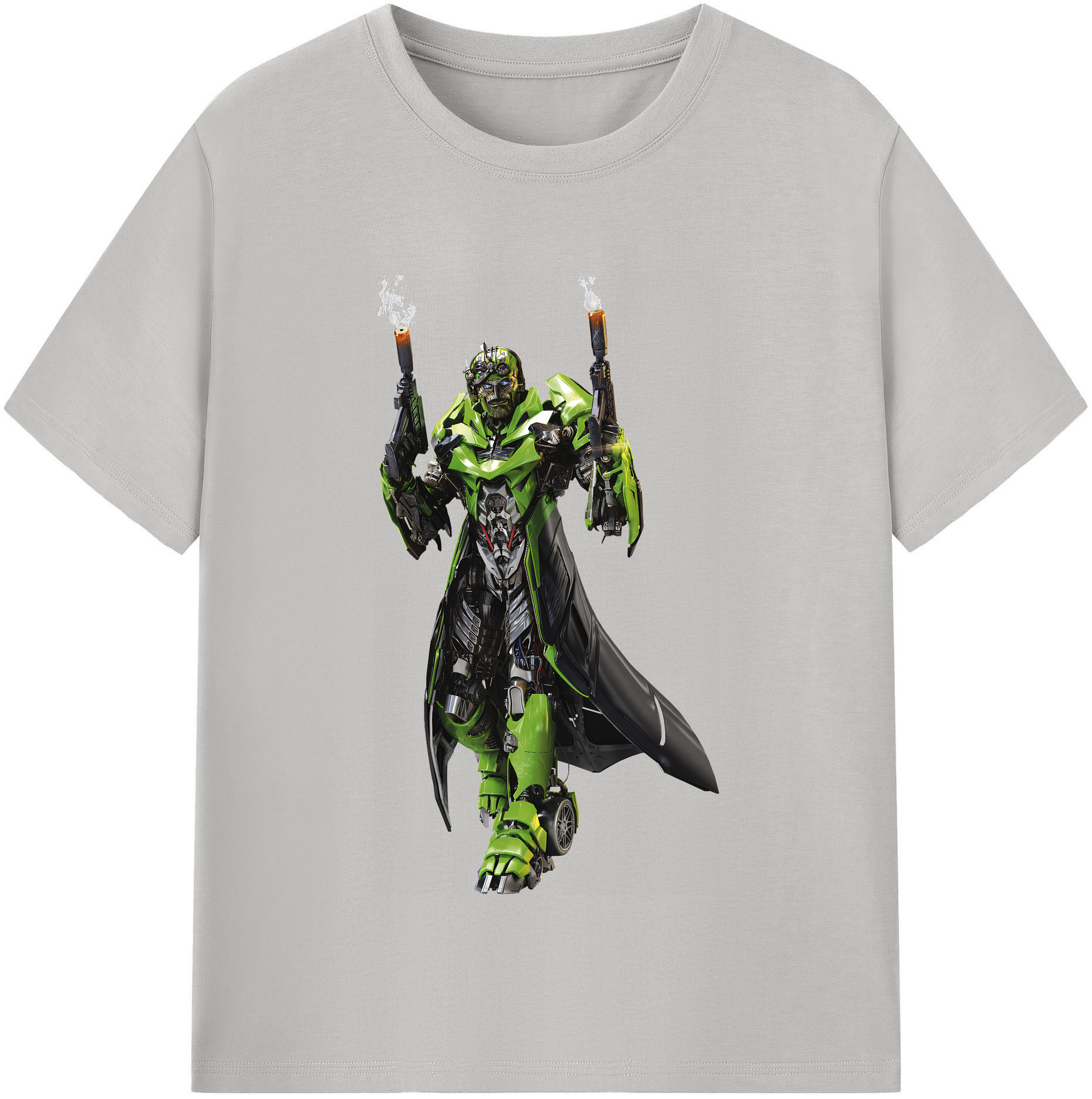 （画像用） Transformers トランスフォーマー レディースカジュアルプリントTシャツ（綿100％）