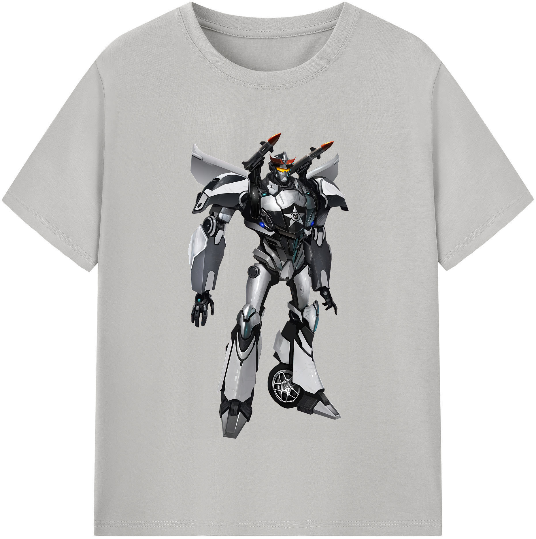 （画像用） Transformers トランスフォーマー レディースカジュアルプリントTシャツ（綿100％）