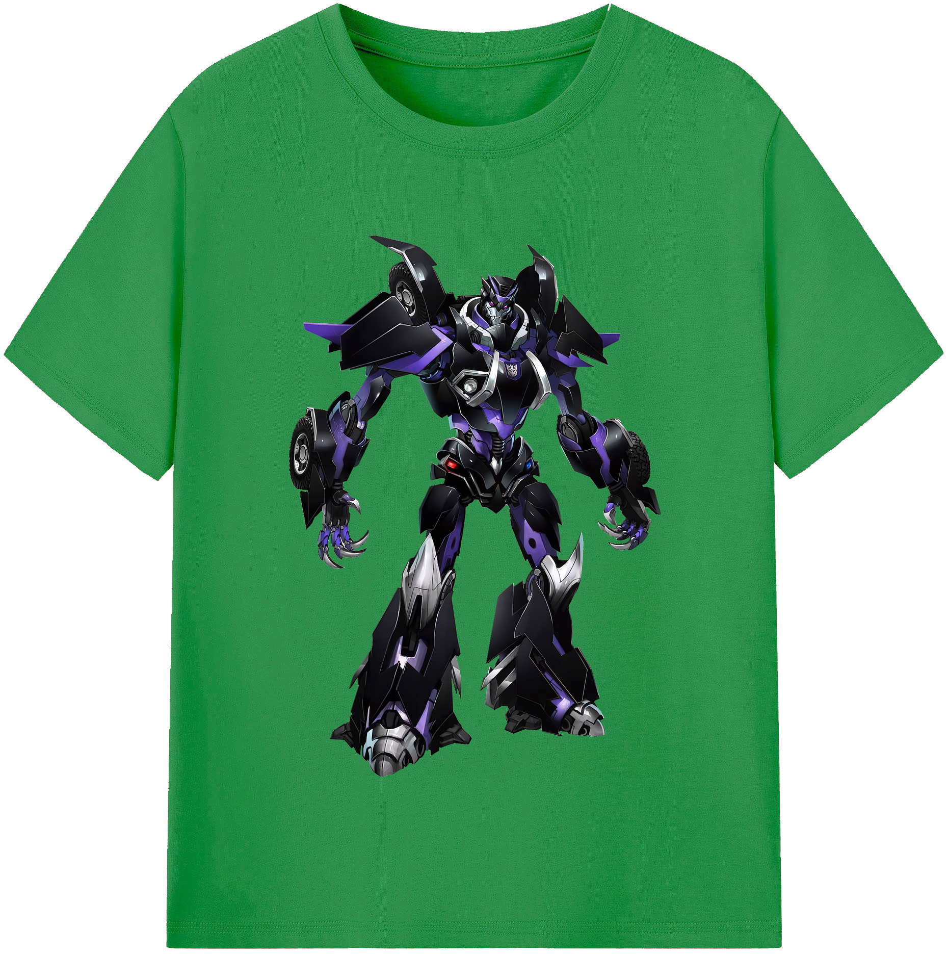 （画像用） Transformers トランスフォーマー レディースカジュアルプリントTシャツ（綿100％）