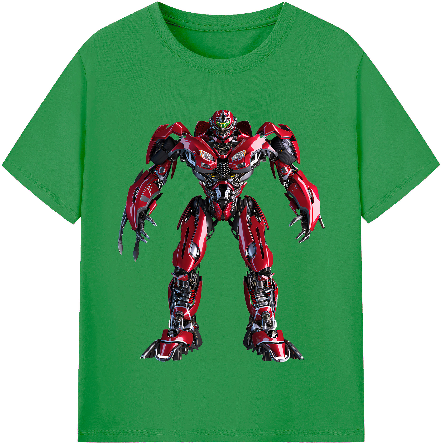 （画像用） Transformers トランスフォーマー レディースカジュアルプリントTシャツ（綿100％）