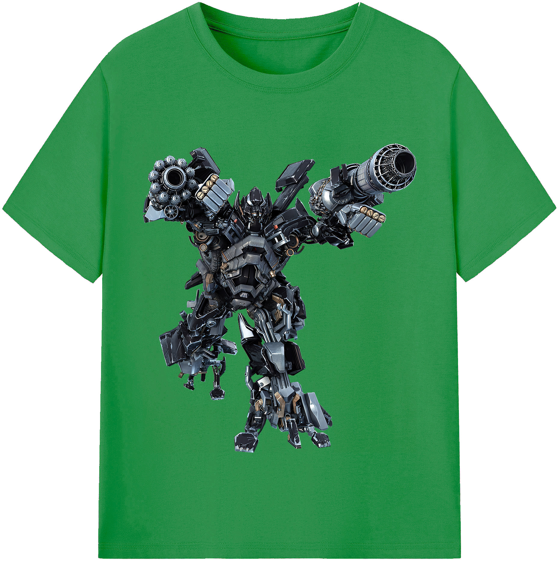 （画像用） Transformers トランスフォーマー レディースカジュアルプリントTシャツ（綿100％）
