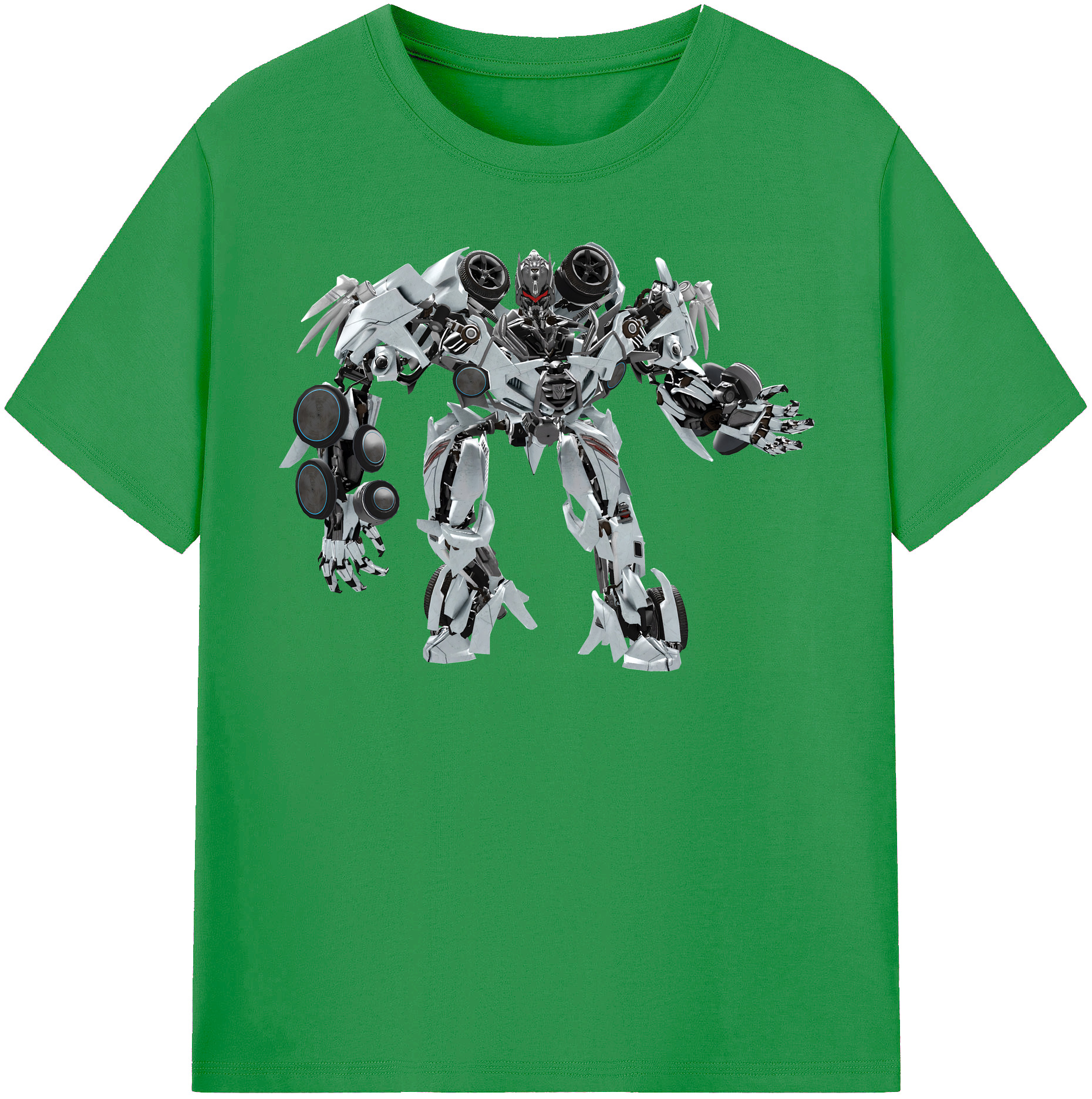 （画像用） Transformers トランスフォーマー レディースカジュアルプリントTシャツ（綿100％）