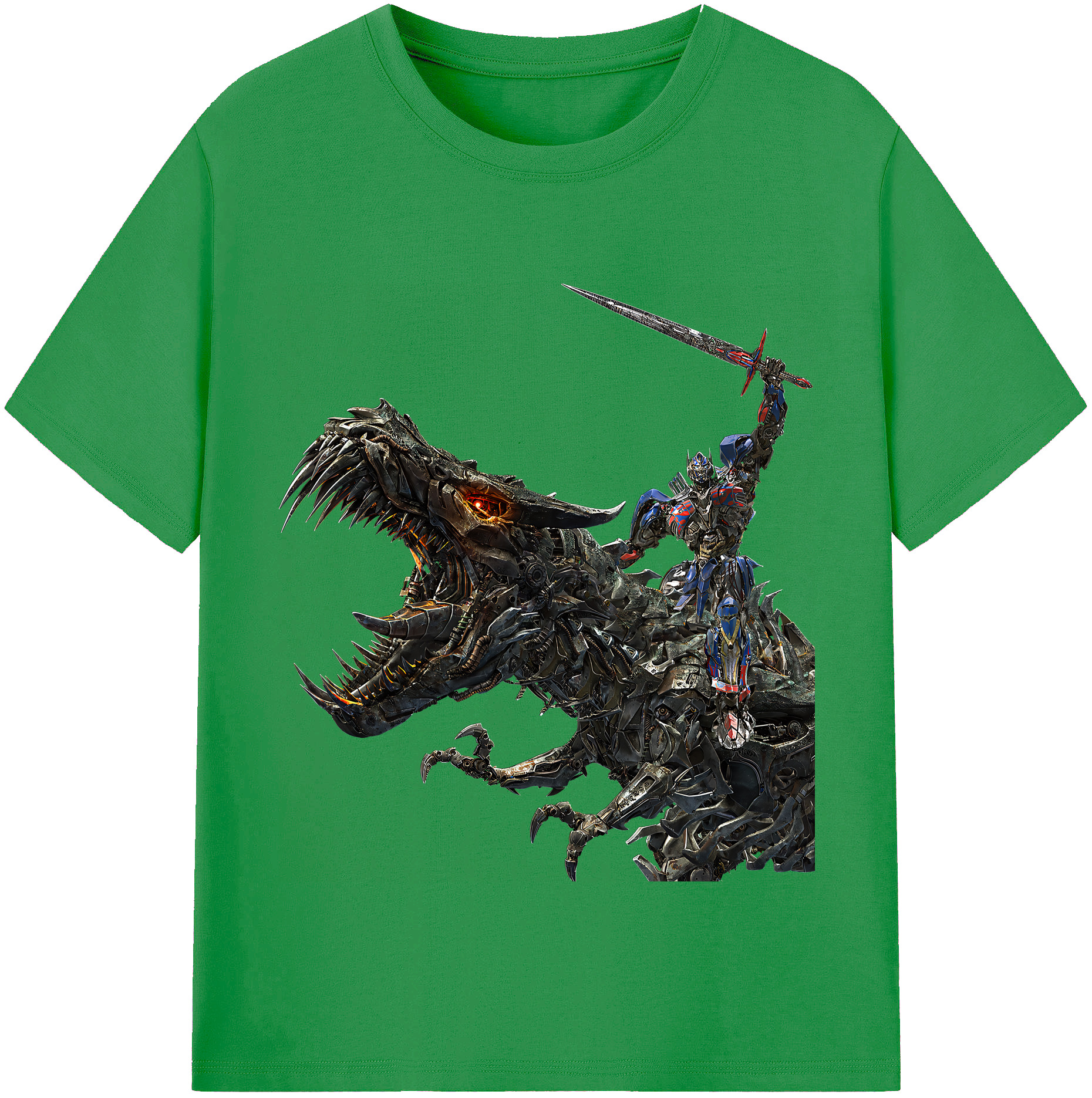 （画像用） Transformers トランスフォーマー レディースカジュアルプリントTシャツ（綿100％）