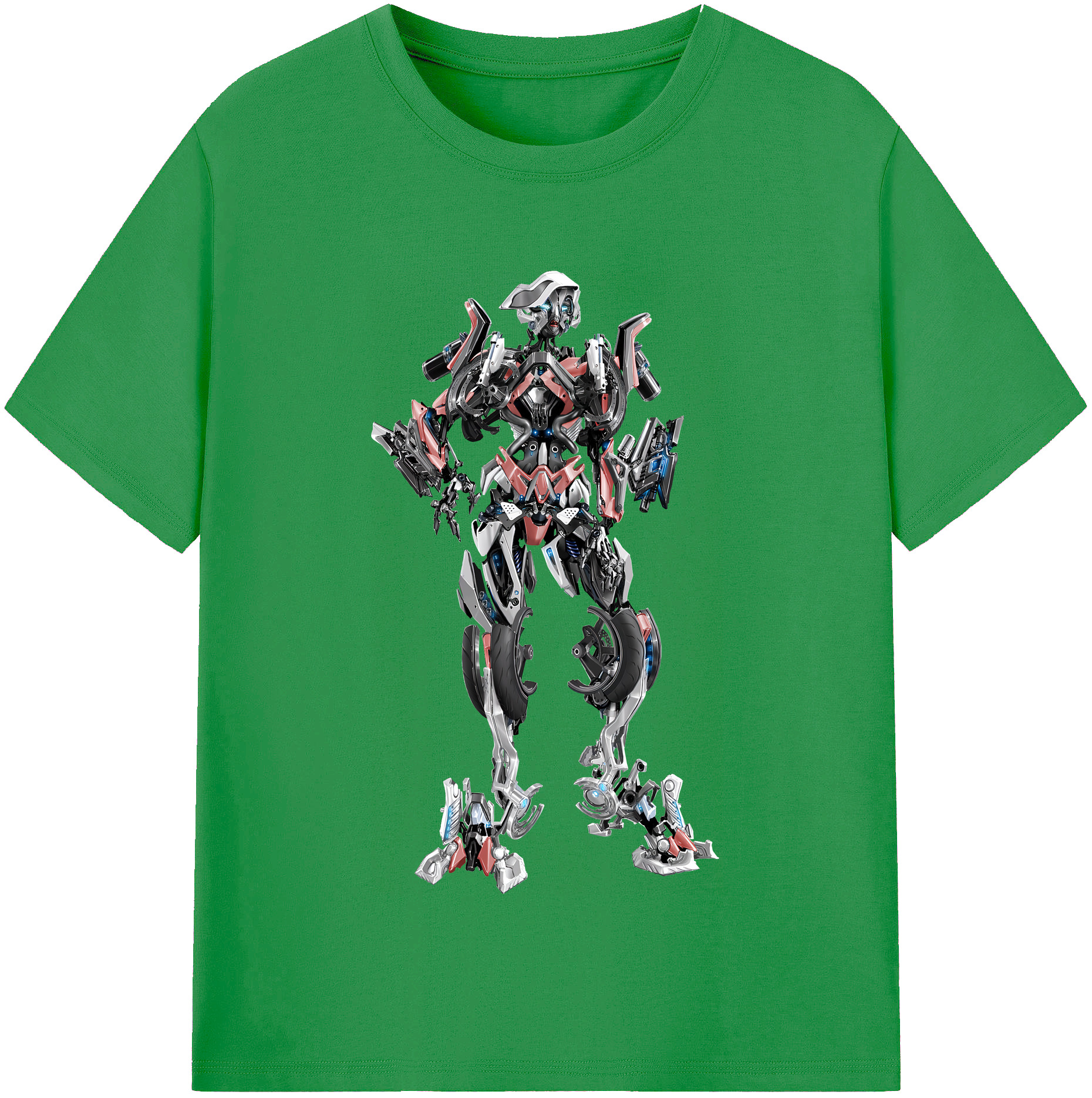 （画像用） Transformers トランスフォーマー レディースカジュアルプリントTシャツ（綿100％）