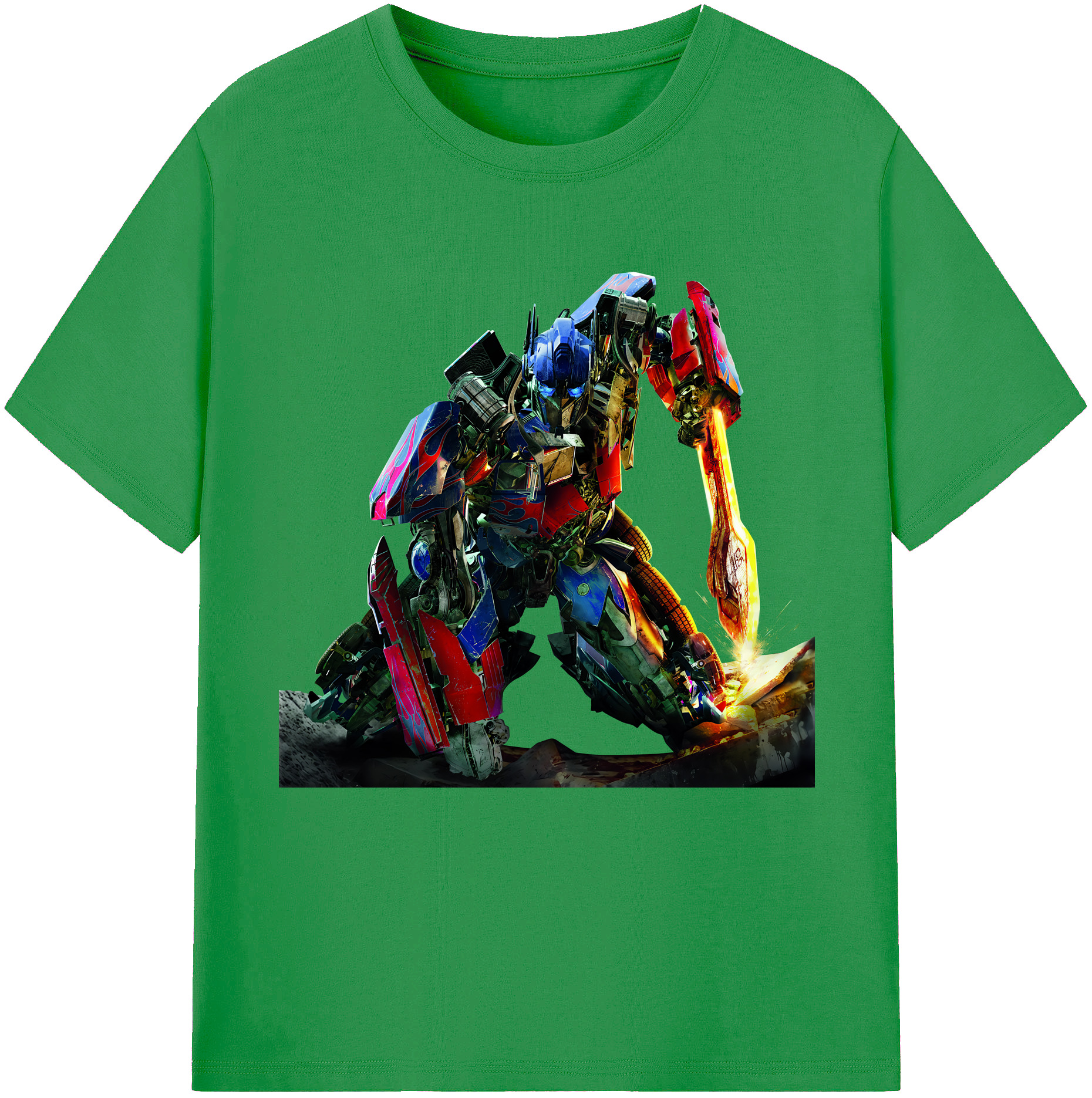 （画像用） Transformers トランスフォーマー レディースカジュアルプリントTシャツ（綿100％）