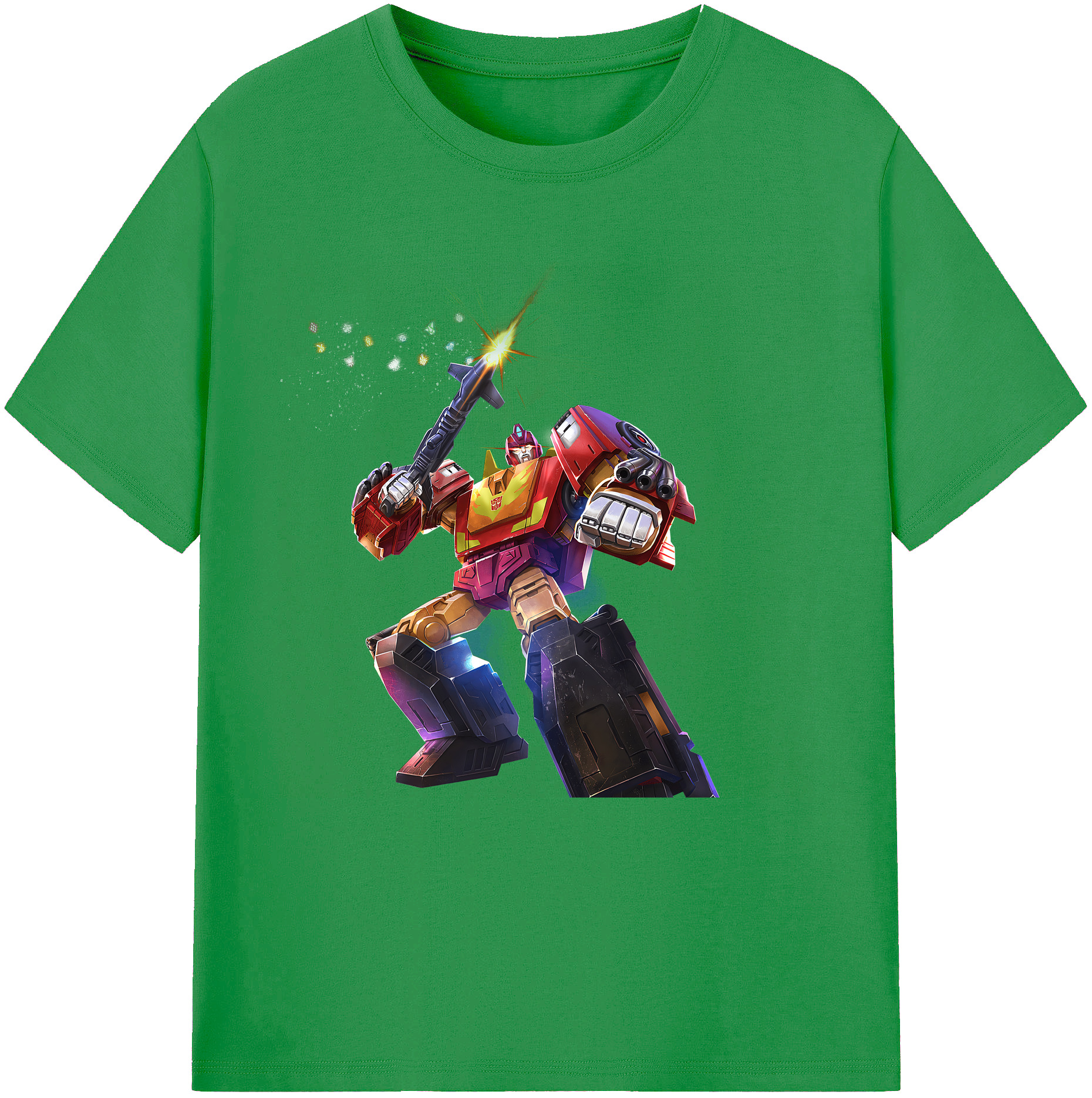 （画像用） Transformers トランスフォーマー レディースカジュアルプリントTシャツ（綿100％）