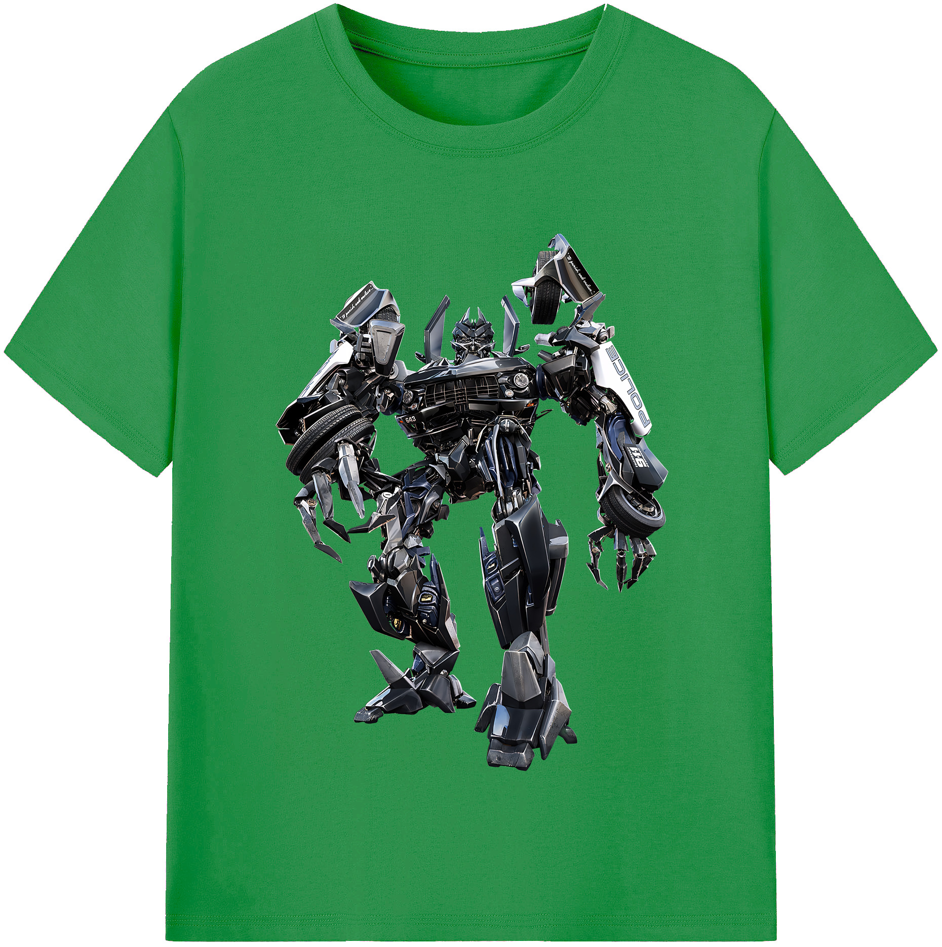 （画像用） Transformers トランスフォーマー レディースカジュアルプリントTシャツ（綿100％）