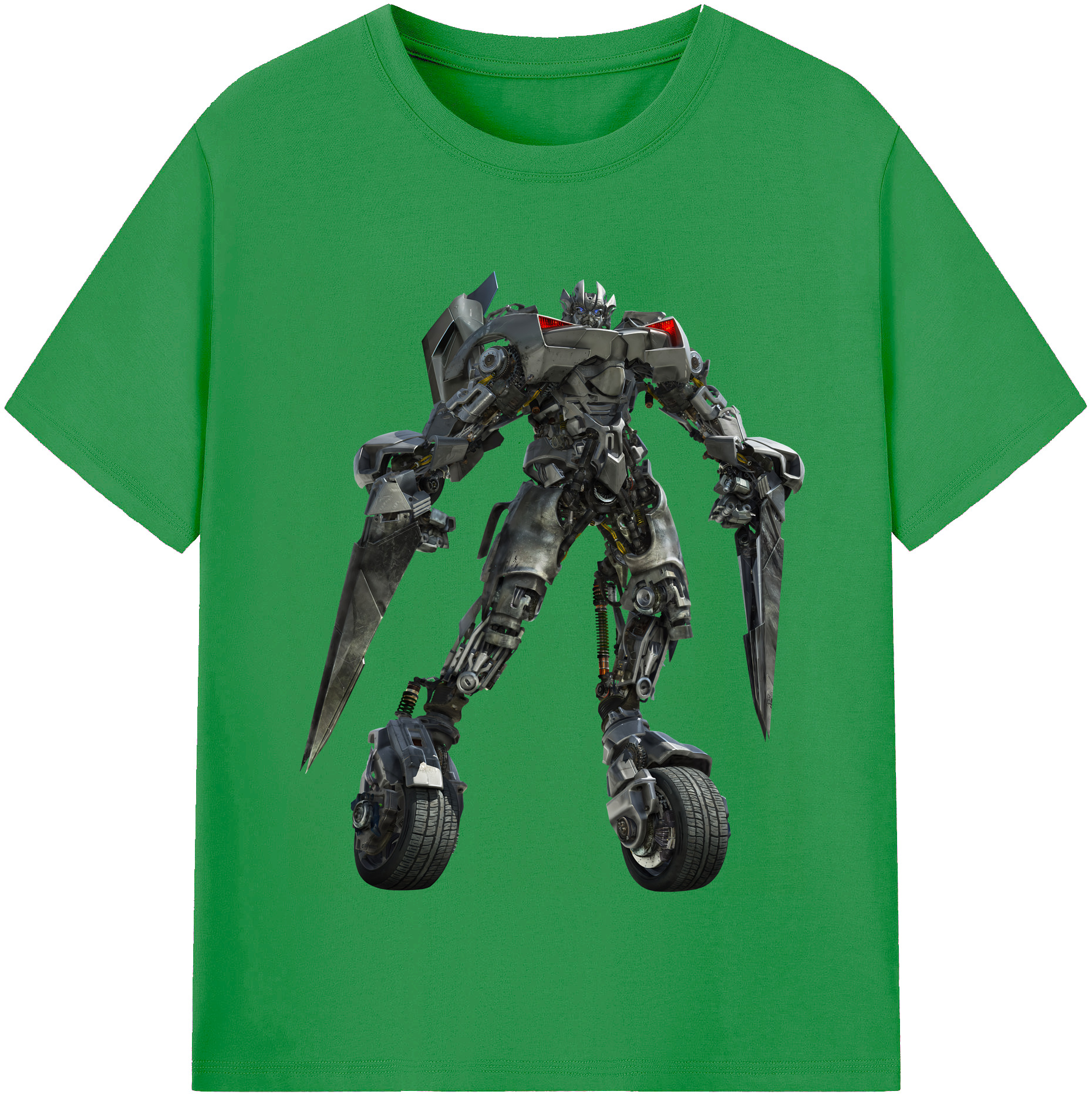（画像用） Transformers トランスフォーマー レディースカジュアルプリントTシャツ（綿100％）