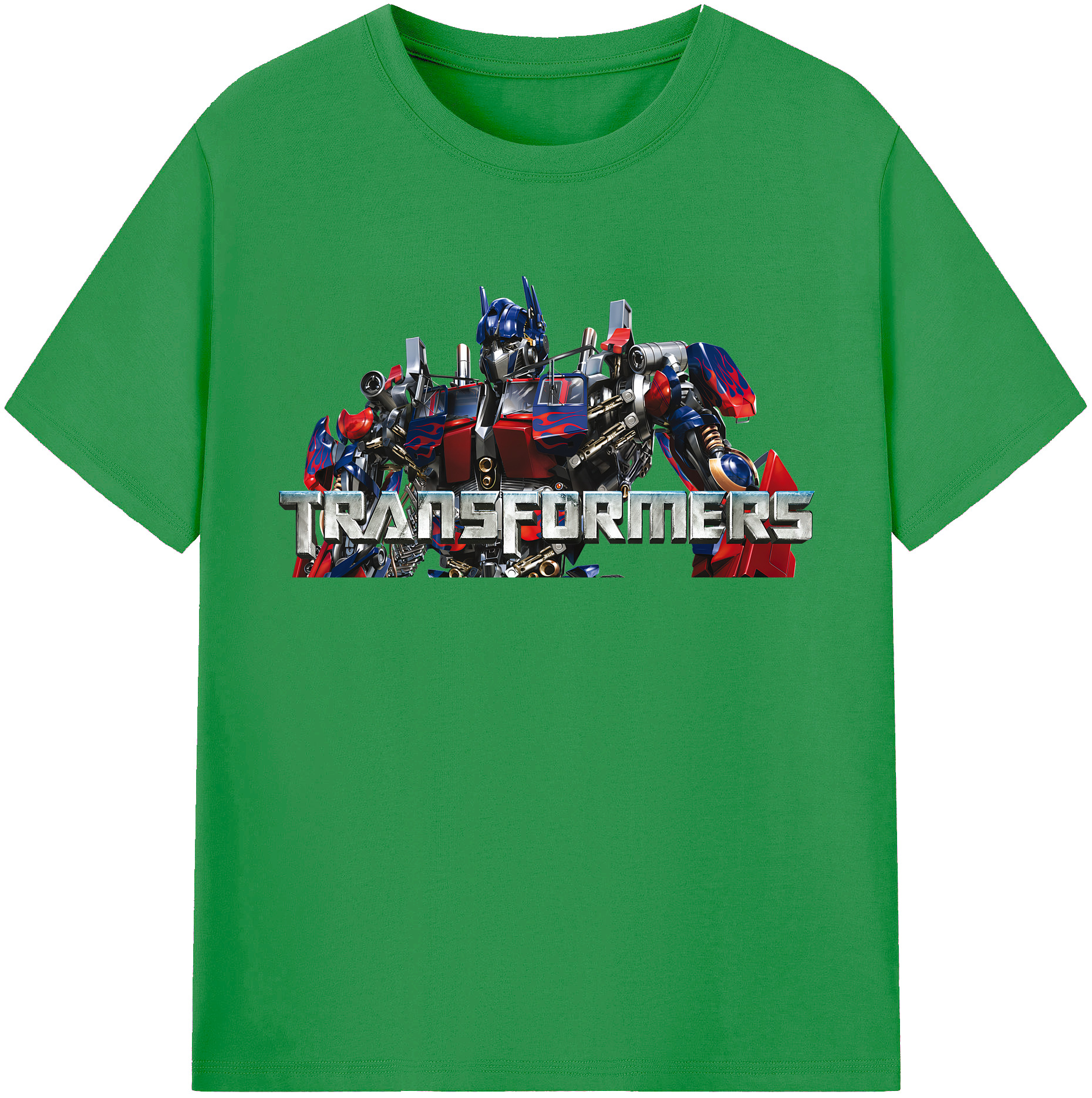 （画像用） Transformers トランスフォーマー レディースカジュアルプリントTシャツ（綿100％）