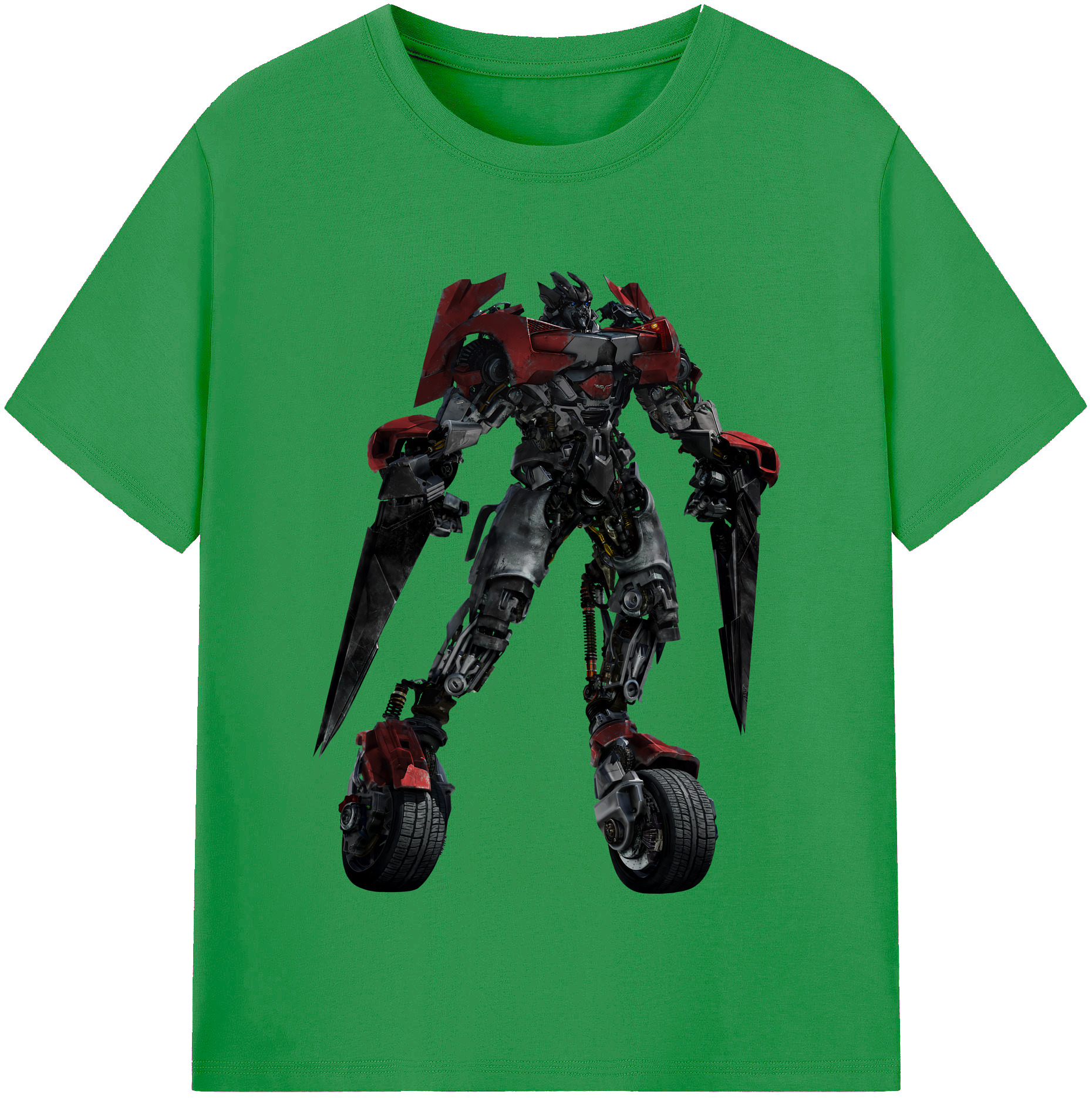 （画像用） Transformers トランスフォーマー レディースカジュアルプリントTシャツ（綿100％）