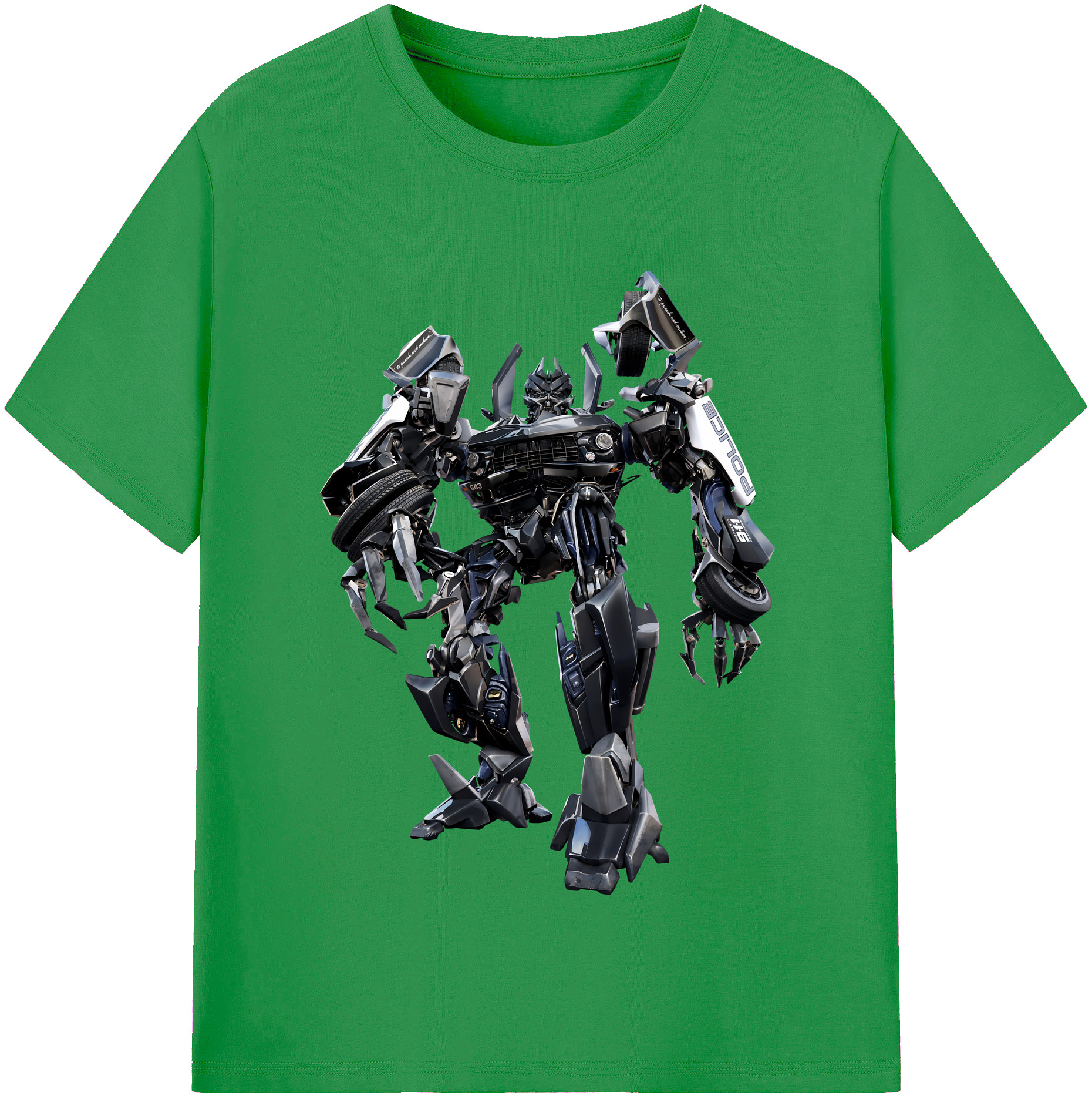 （画像用） Transformers トランスフォーマー レディースカジュアルプリントTシャツ（綿100％）