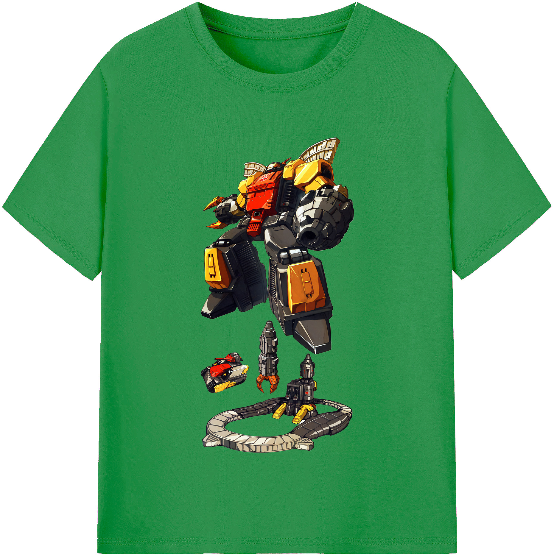 （画像用） Transformers トランスフォーマー レディースカジュアルプリントTシャツ（綿100％）