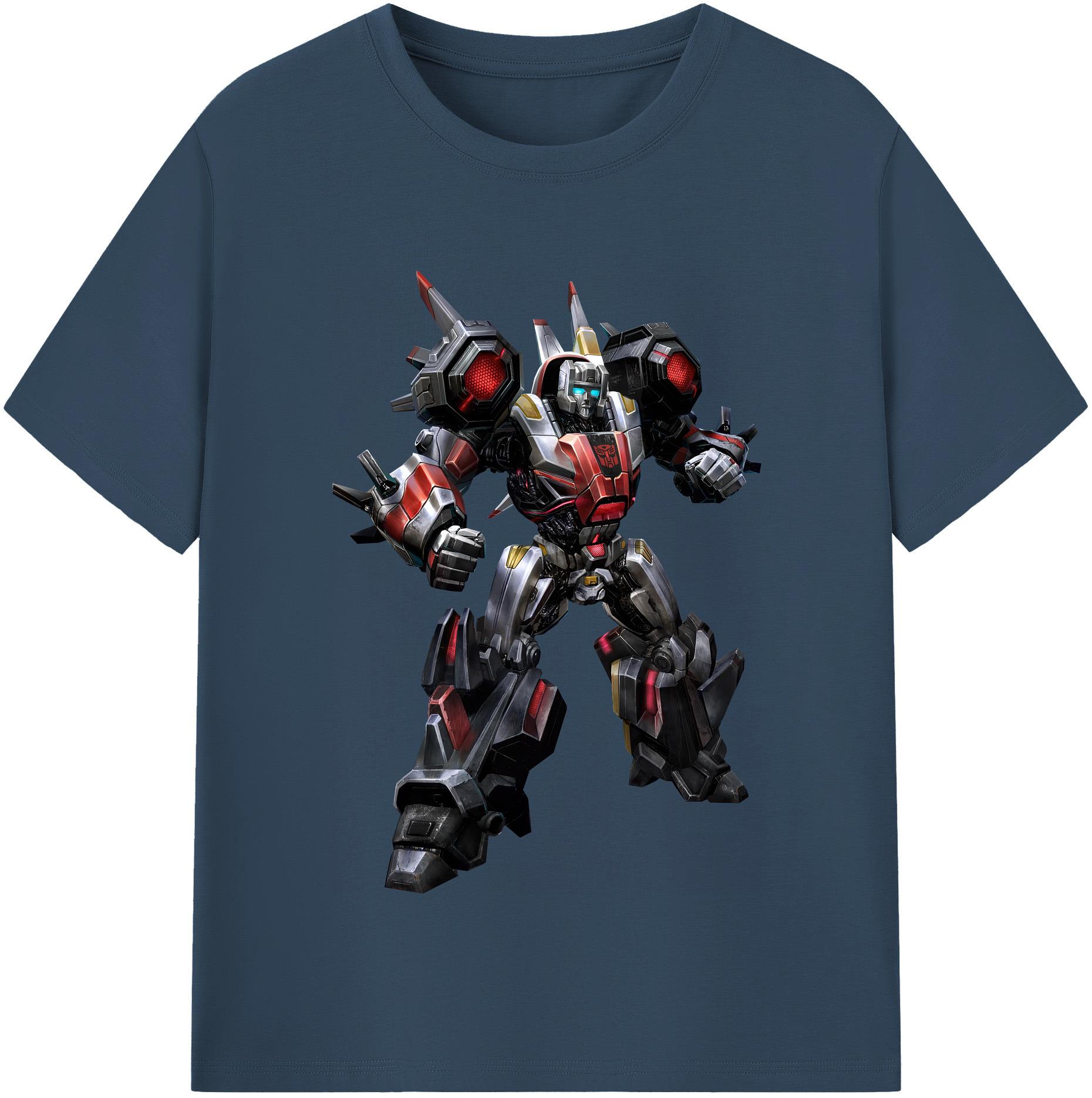 （画像用） Transformers トランスフォーマー レディースカジュアルプリントTシャツ（綿100％）