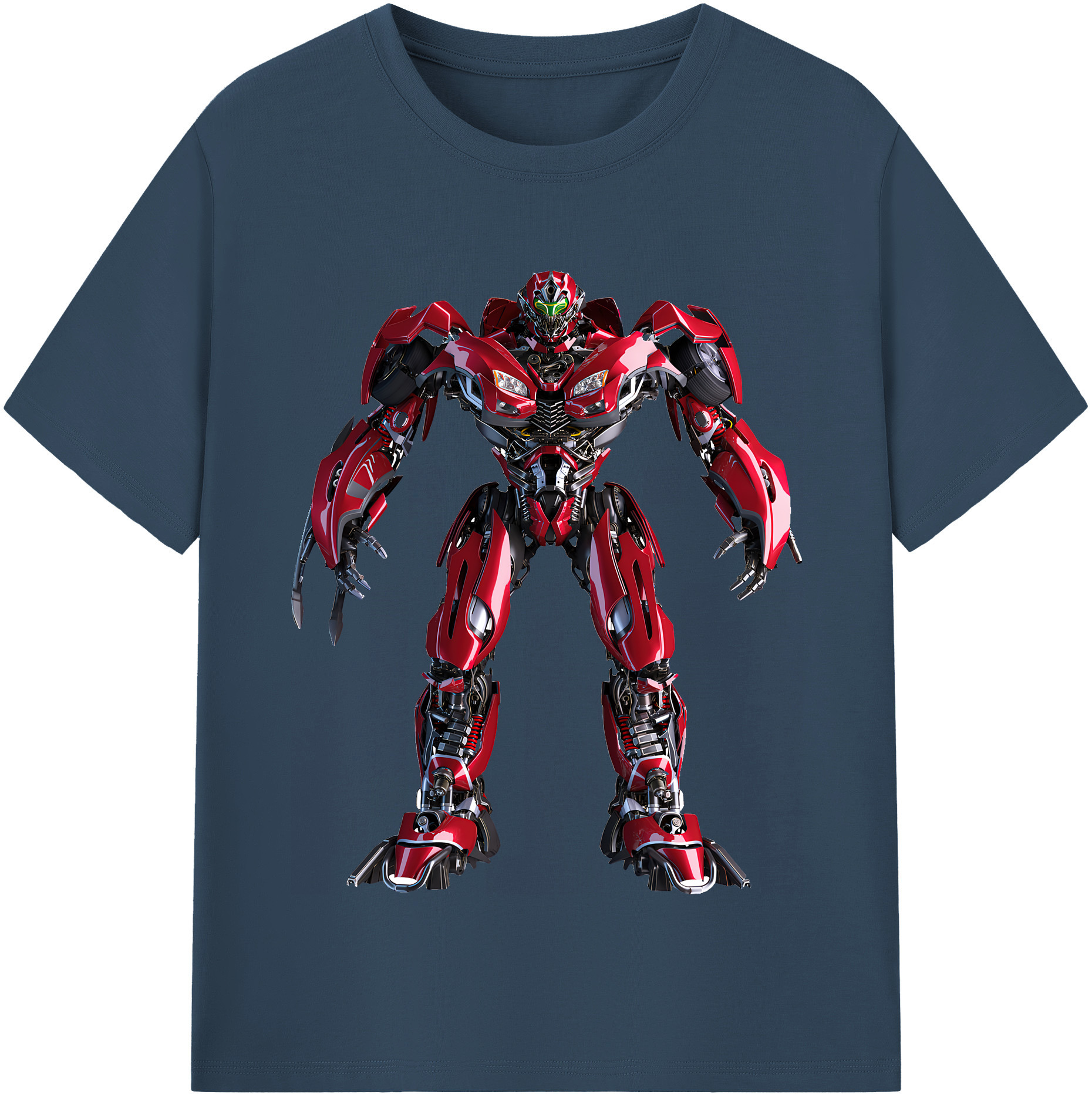（画像用） Transformers トランスフォーマー レディースカジュアルプリントTシャツ（綿100％）