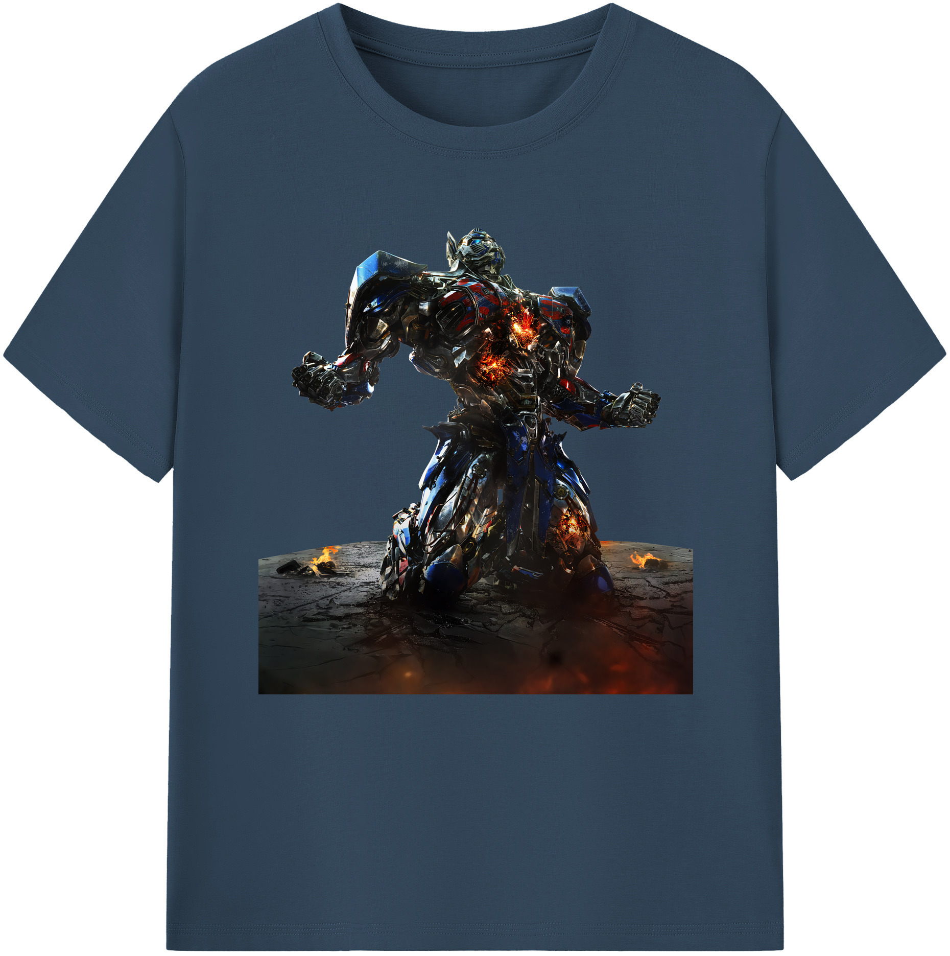 （画像用） Transformers トランスフォーマー レディースカジュアルプリントTシャツ（綿100％）