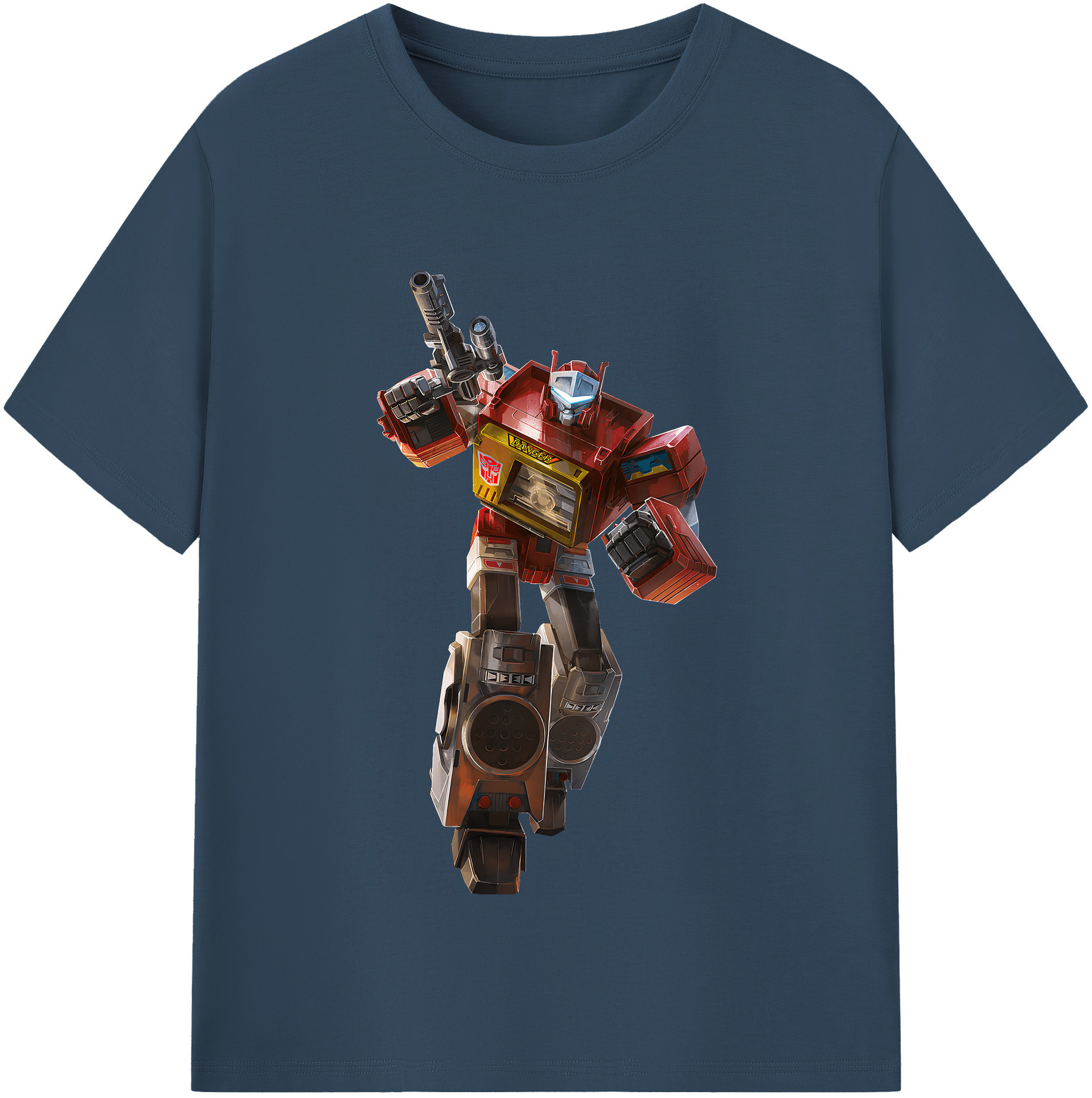 （画像用） Transformers トランスフォーマー レディースカジュアルプリントTシャツ（綿100％）