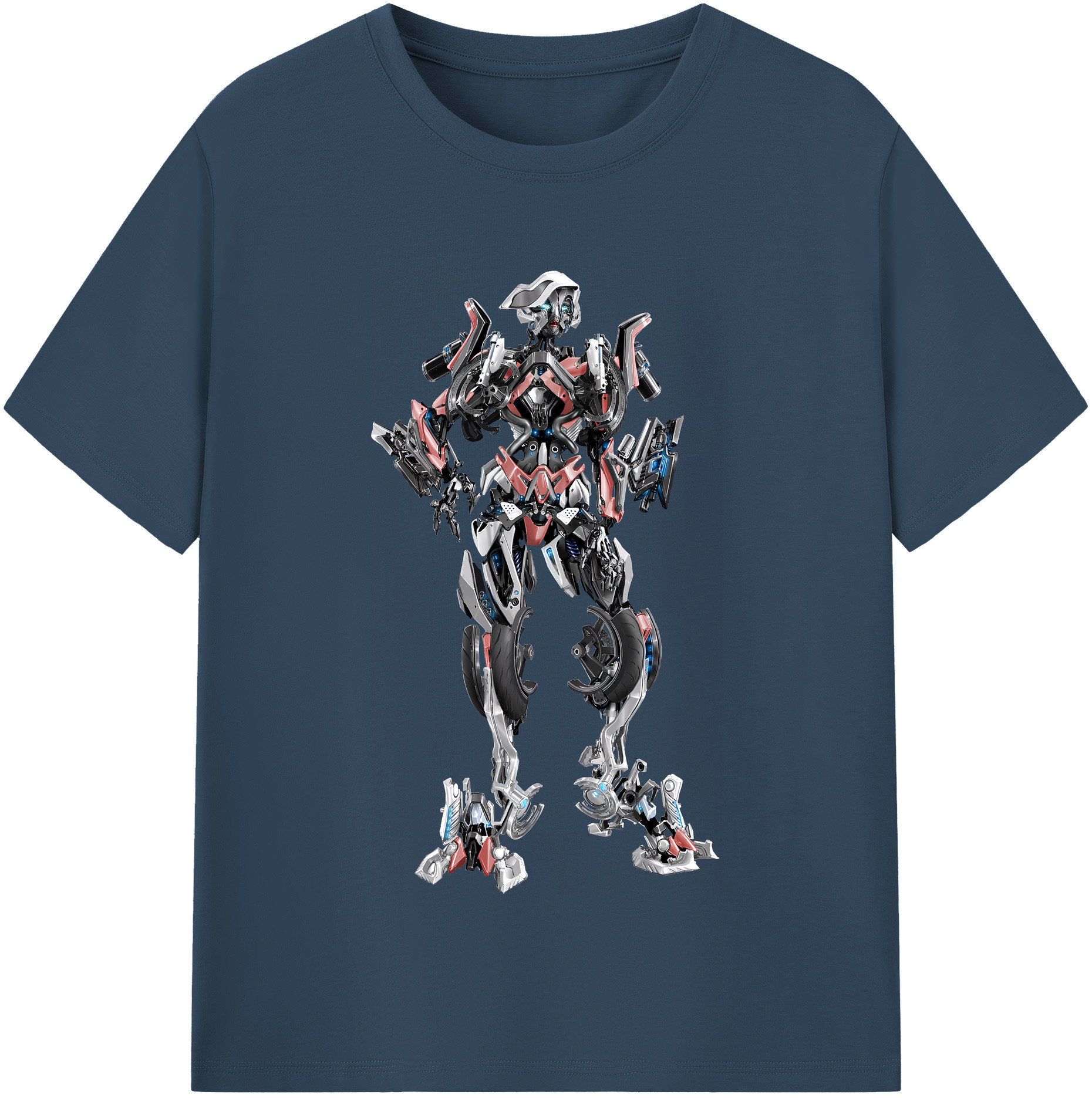 （画像用） Transformers トランスフォーマー レディースカジュアルプリントTシャツ（綿100％）