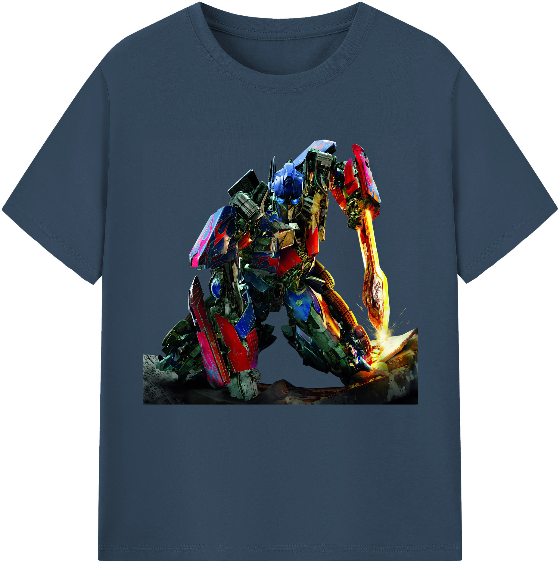 （画像用） Transformers トランスフォーマー レディースカジュアルプリントTシャツ（綿100％）