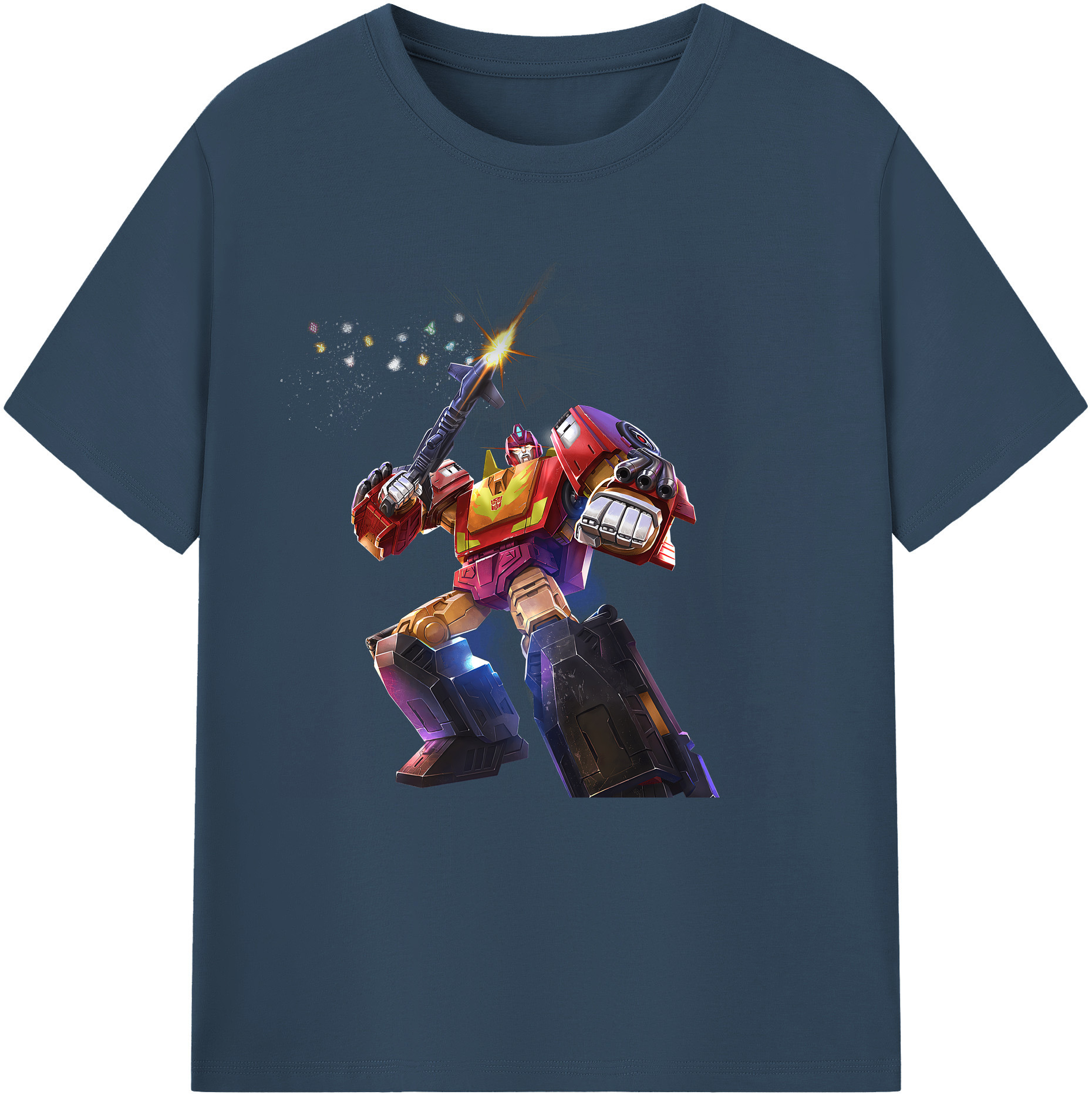 （画像用） Transformers トランスフォーマー レディースカジュアルプリントTシャツ（綿100％）