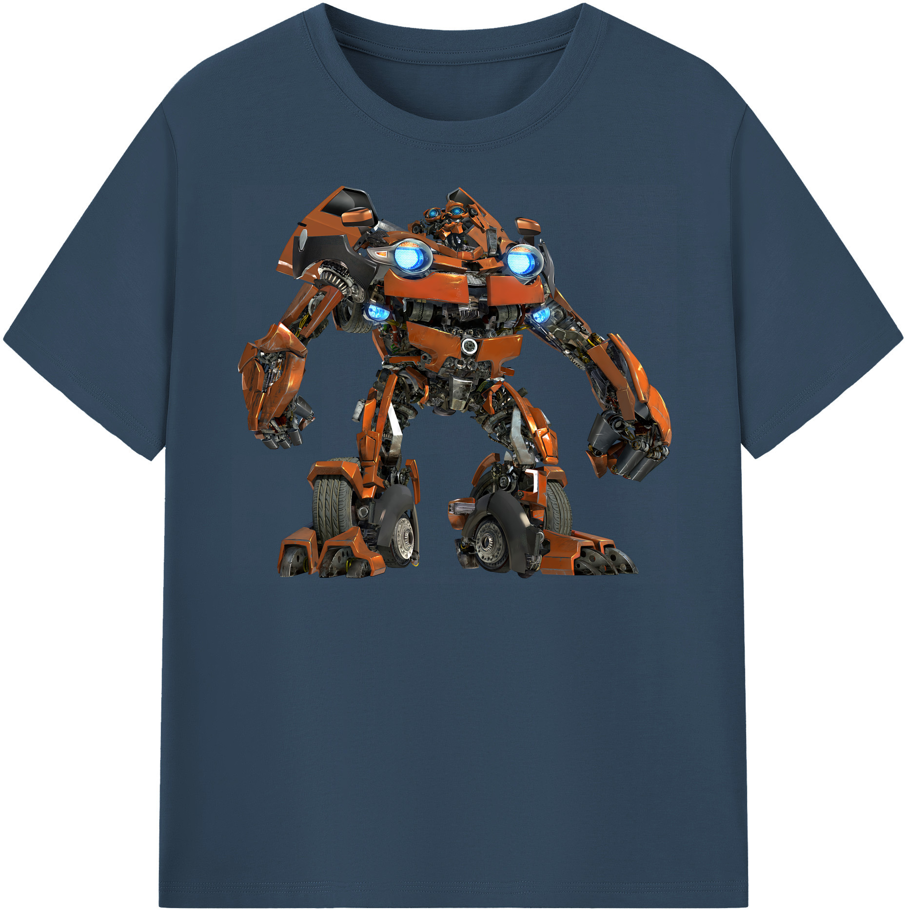 （画像用） Transformers トランスフォーマー レディースカジュアルプリントTシャツ（綿100％）