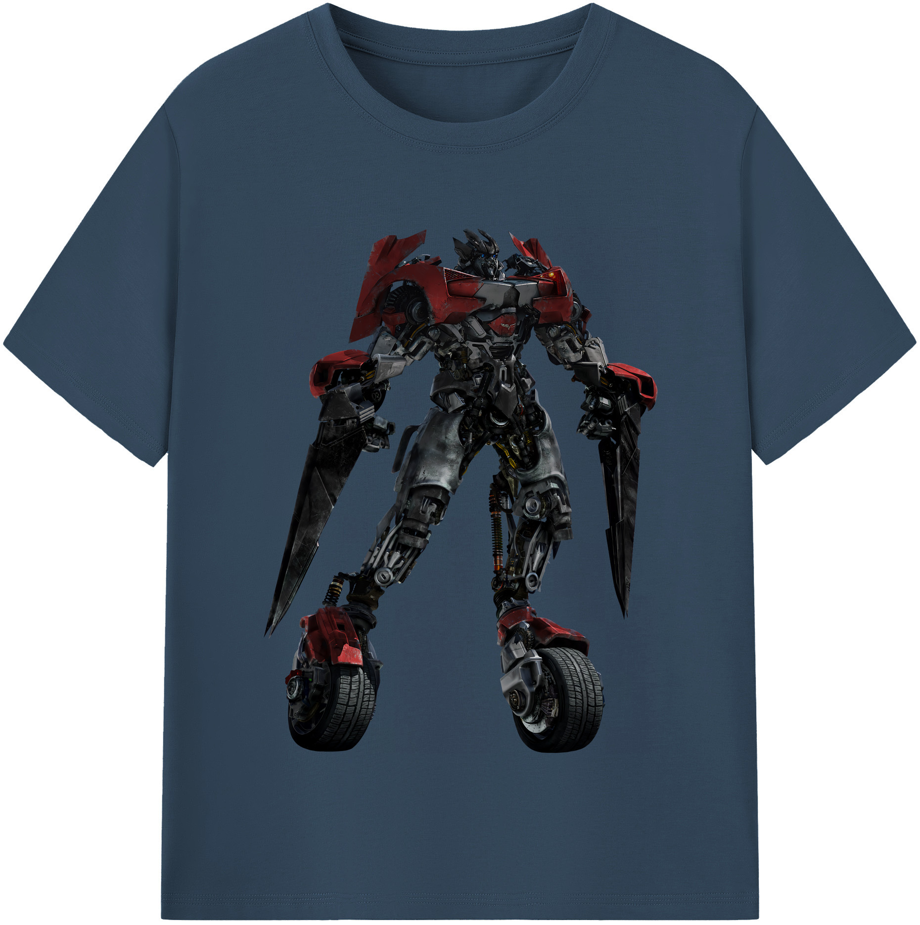 （画像用） Transformers トランスフォーマー レディースカジュアルプリントTシャツ（綿100％）