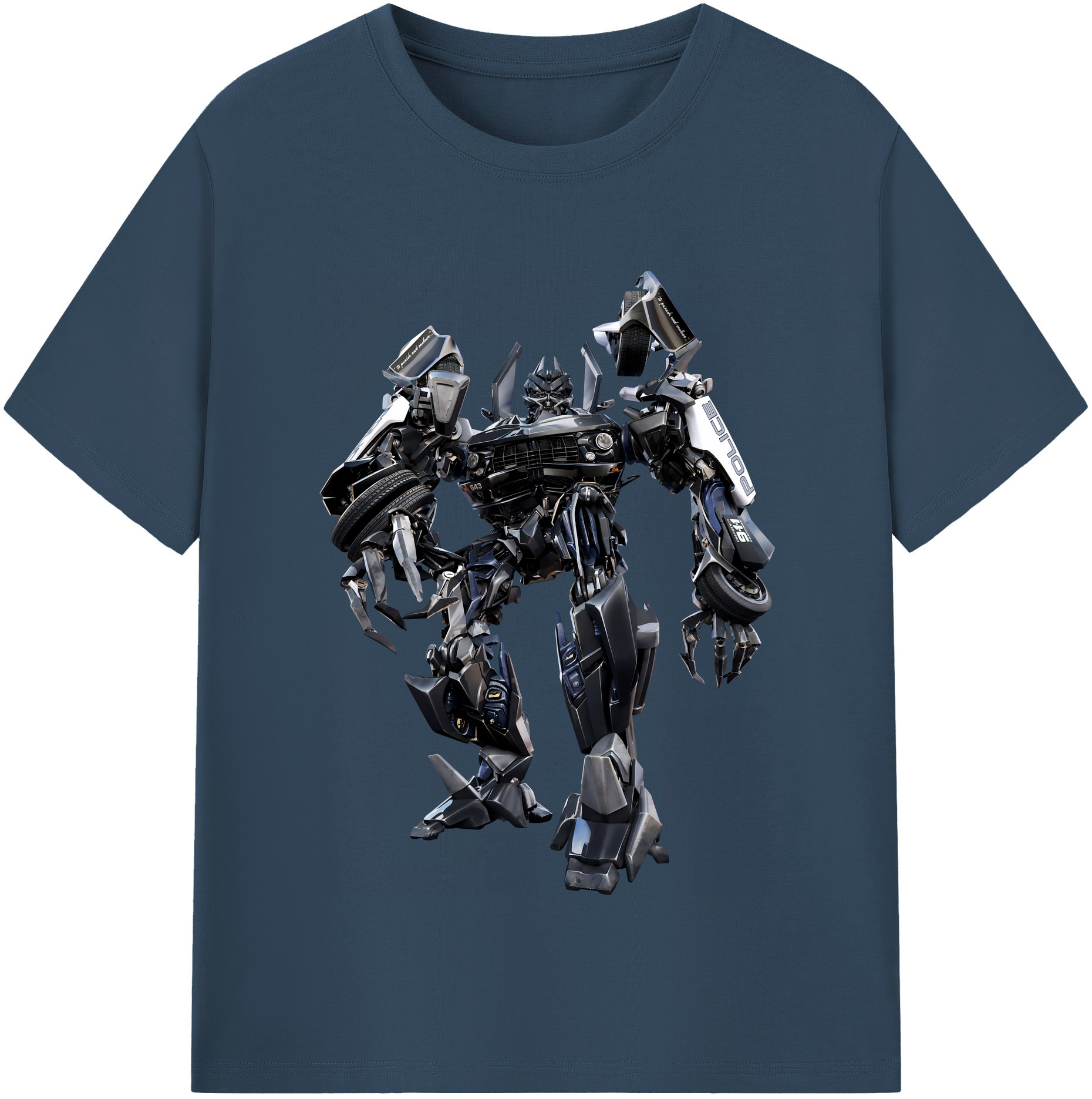 （画像用） Transformers トランスフォーマー レディースカジュアルプリントTシャツ（綿100％）