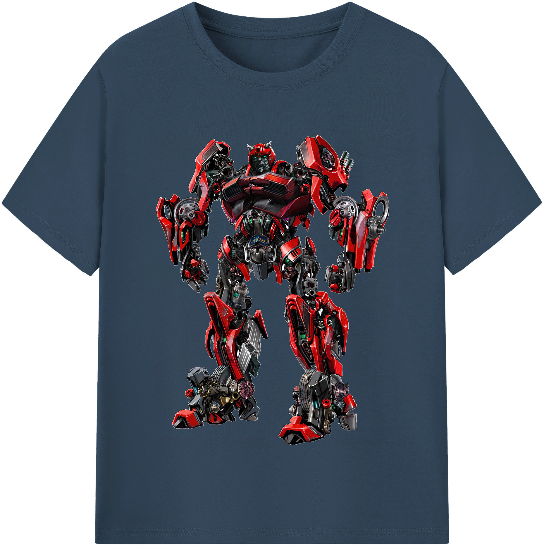 （画像用） Transformers トランスフォーマー レディースカジュアルプリントTシャツ（綿100％）