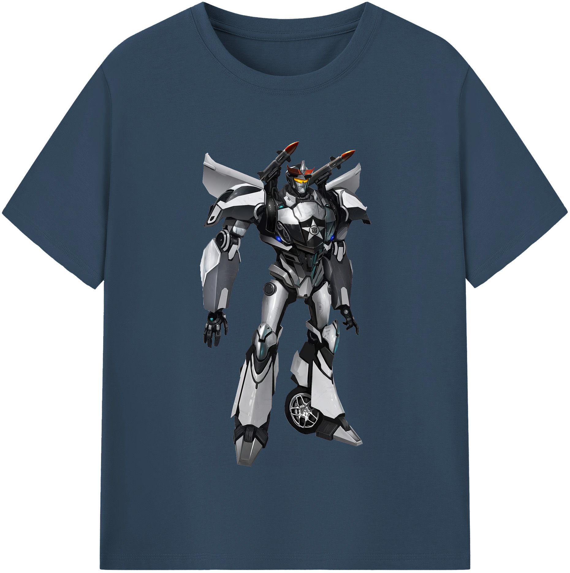 （画像用） Transformers トランスフォーマー レディースカジュアルプリントTシャツ（綿100％）