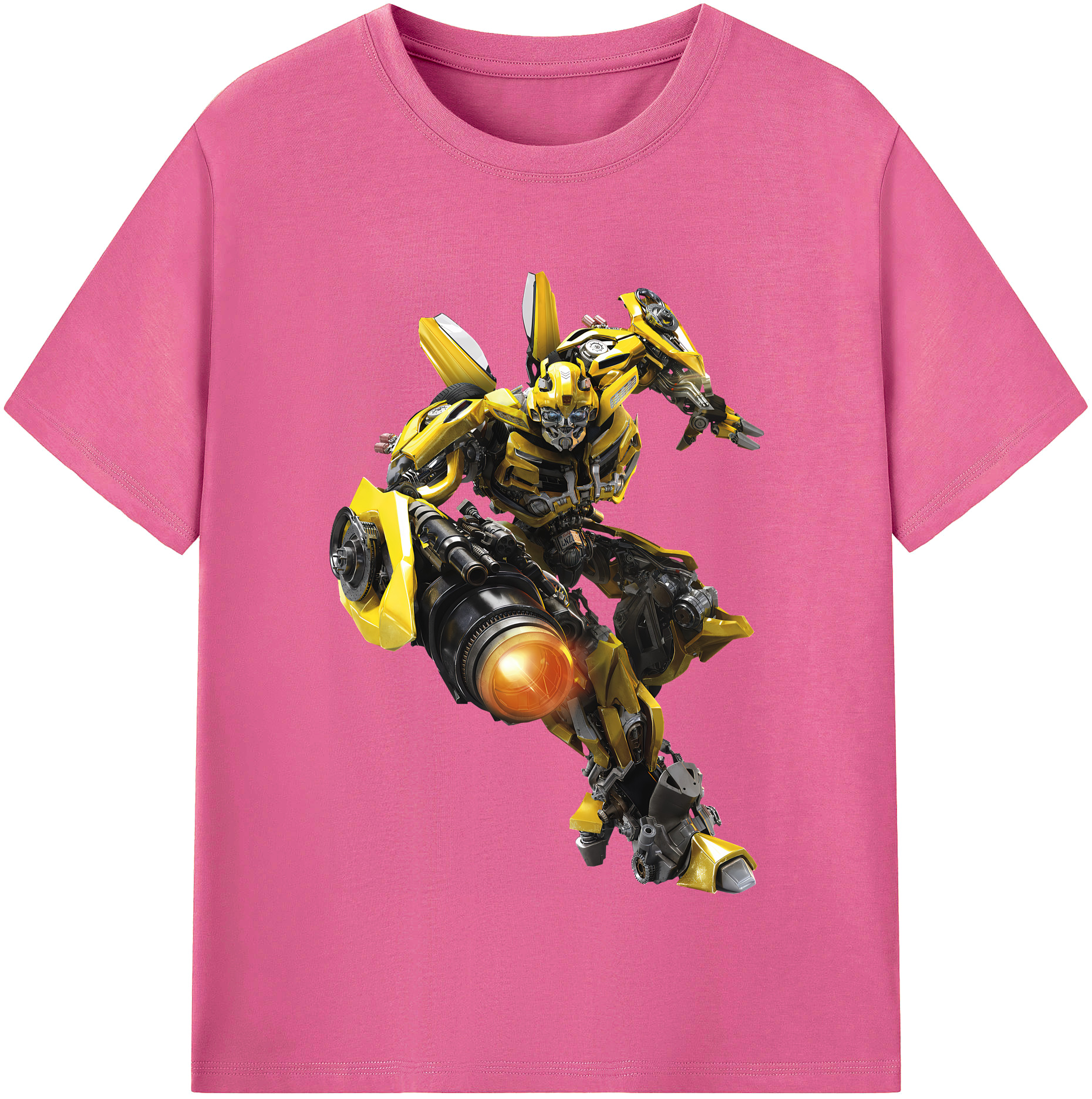 （画像用） Transformers トランスフォーマー レディースカジュアルプリントTシャツ（綿100％）
