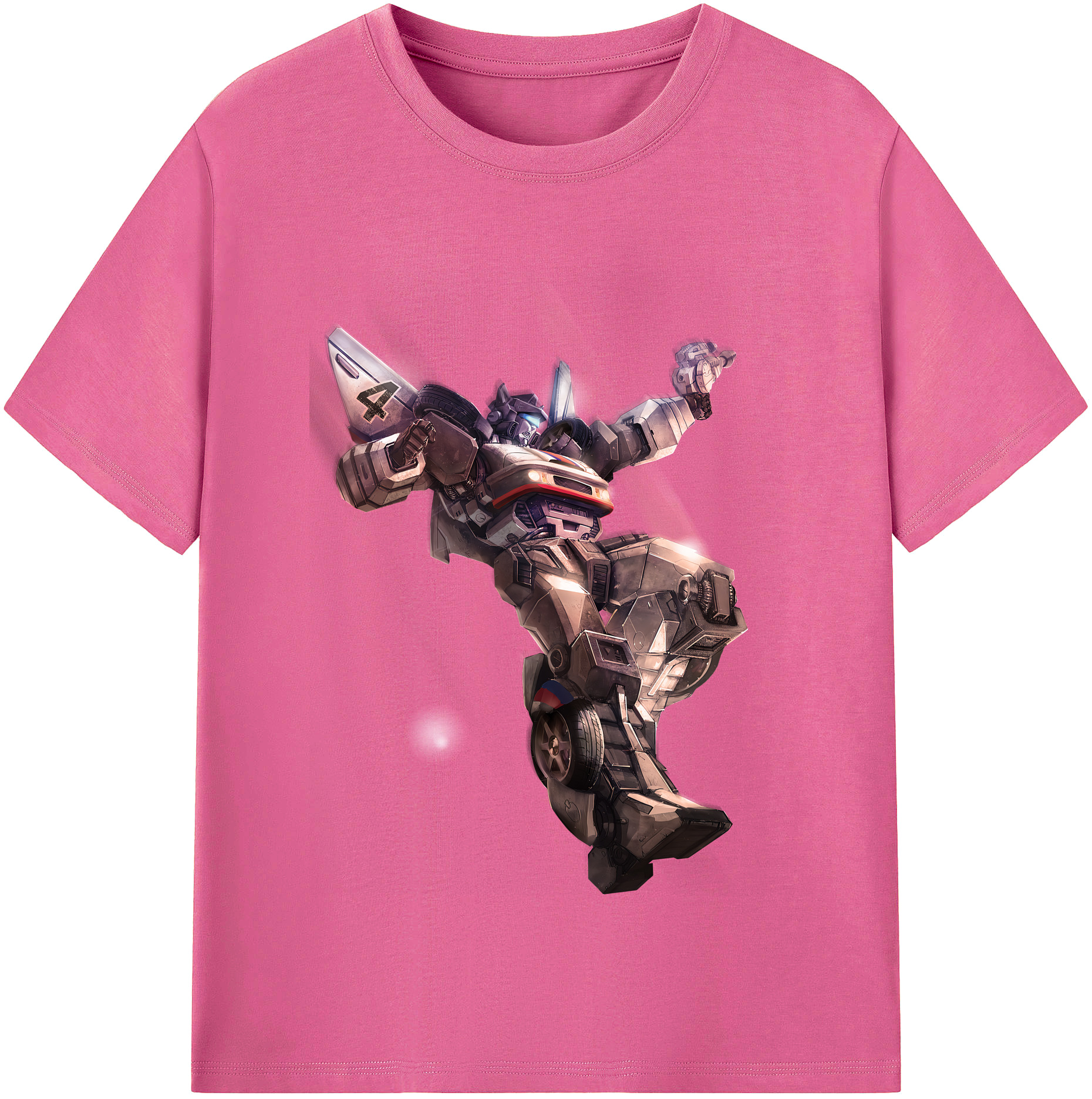 （画像用） Transformers トランスフォーマー レディースカジュアルプリントTシャツ（綿100％）