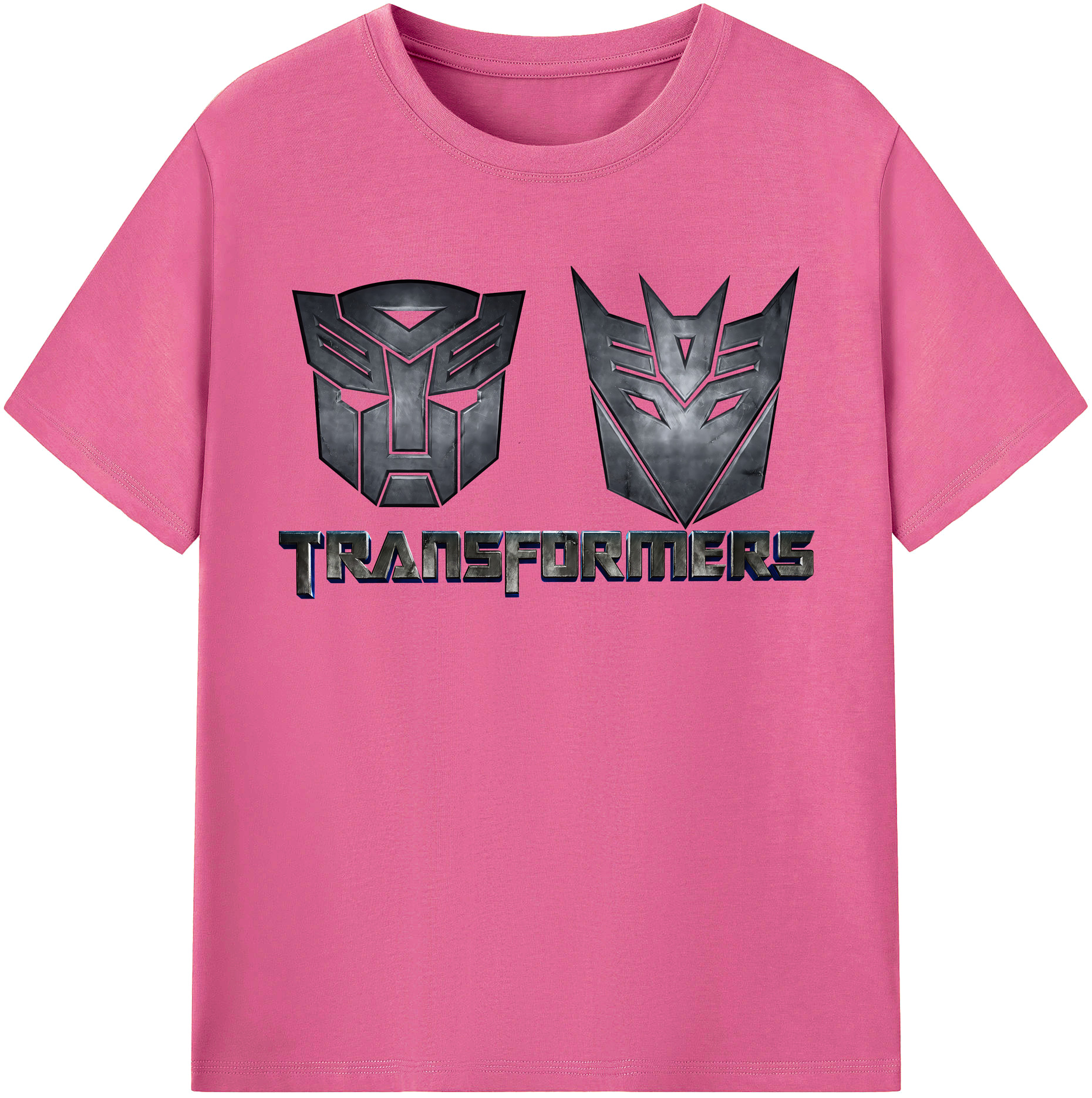 （画像用） Transformers トランスフォーマー レディースカジュアルプリントTシャツ（綿100％）