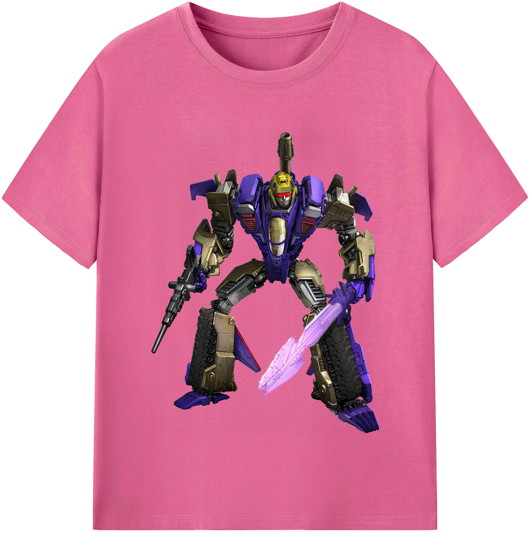 （画像用） Transformers トランスフォーマー レディースカジュアルプリントTシャツ（綿100％）